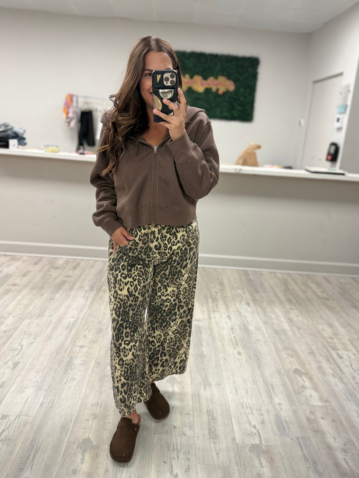 Boho Girlies Must Have Fleece Full Zip Hoodie-200 JACKETS/SHACKETS-Lane 7-Heathered Boho Boutique, Women's Fashion and Accessories in Palmetto, FL