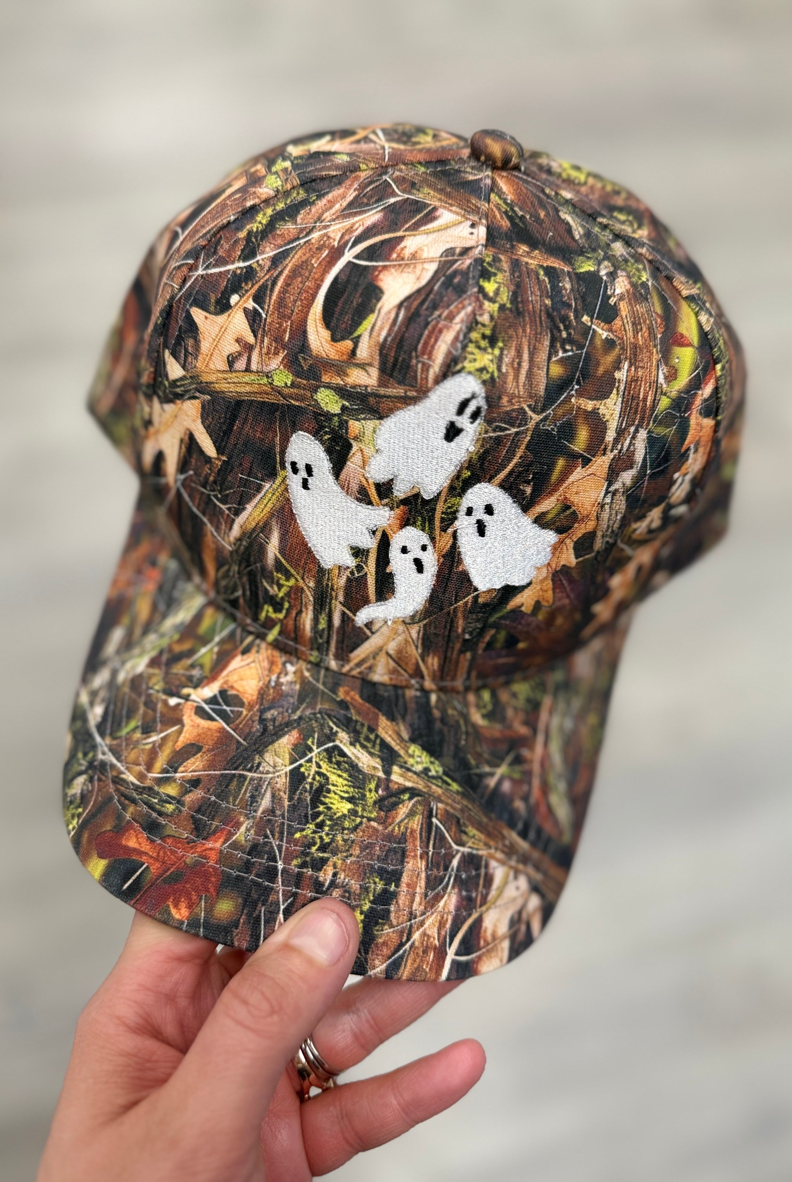 Camo Ghost Hat-330 HEADWEAR-Birdie & Co-Heathered Boho Boutique, Women's Fashion and Accessories in Palmetto, FL