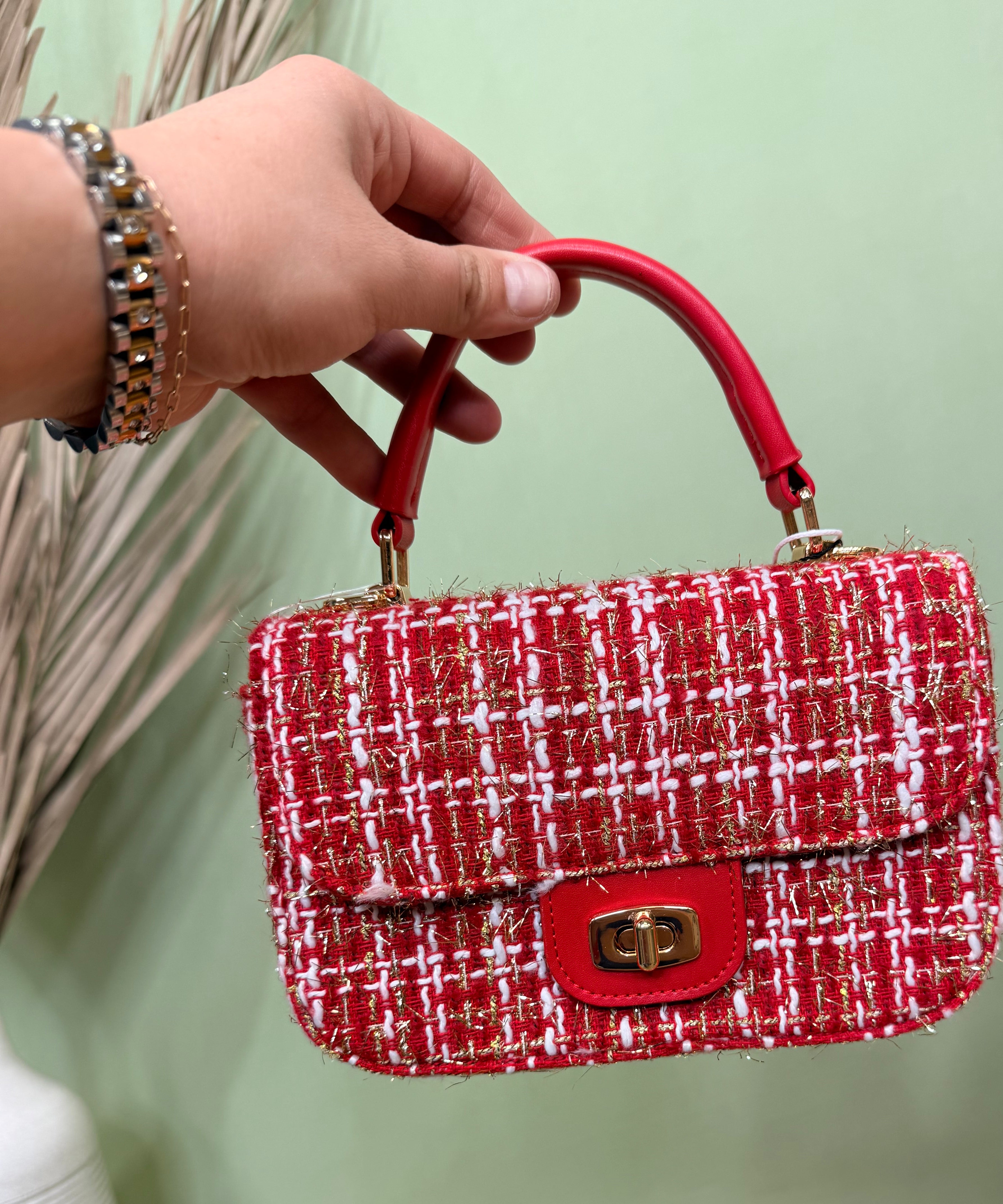 Clueless Plaid Bag-320 BAGS-TOPS HANDBAGS-Heathered Boho Boutique, Women's Fashion and Accessories in Palmetto, FL