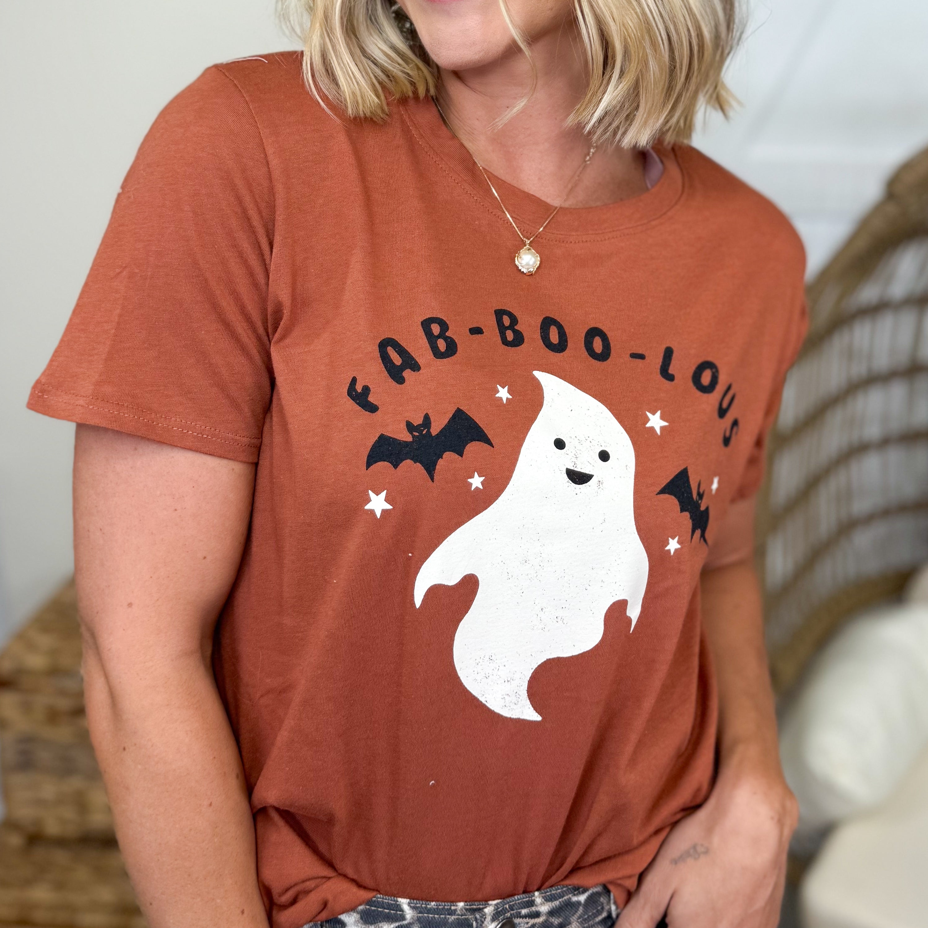 Fa Boo Lous Graphic Tee-130 Graphic Tees-TRES BIEN-Heathered Boho Boutique, Women's Fashion and Accessories in Palmetto, FL