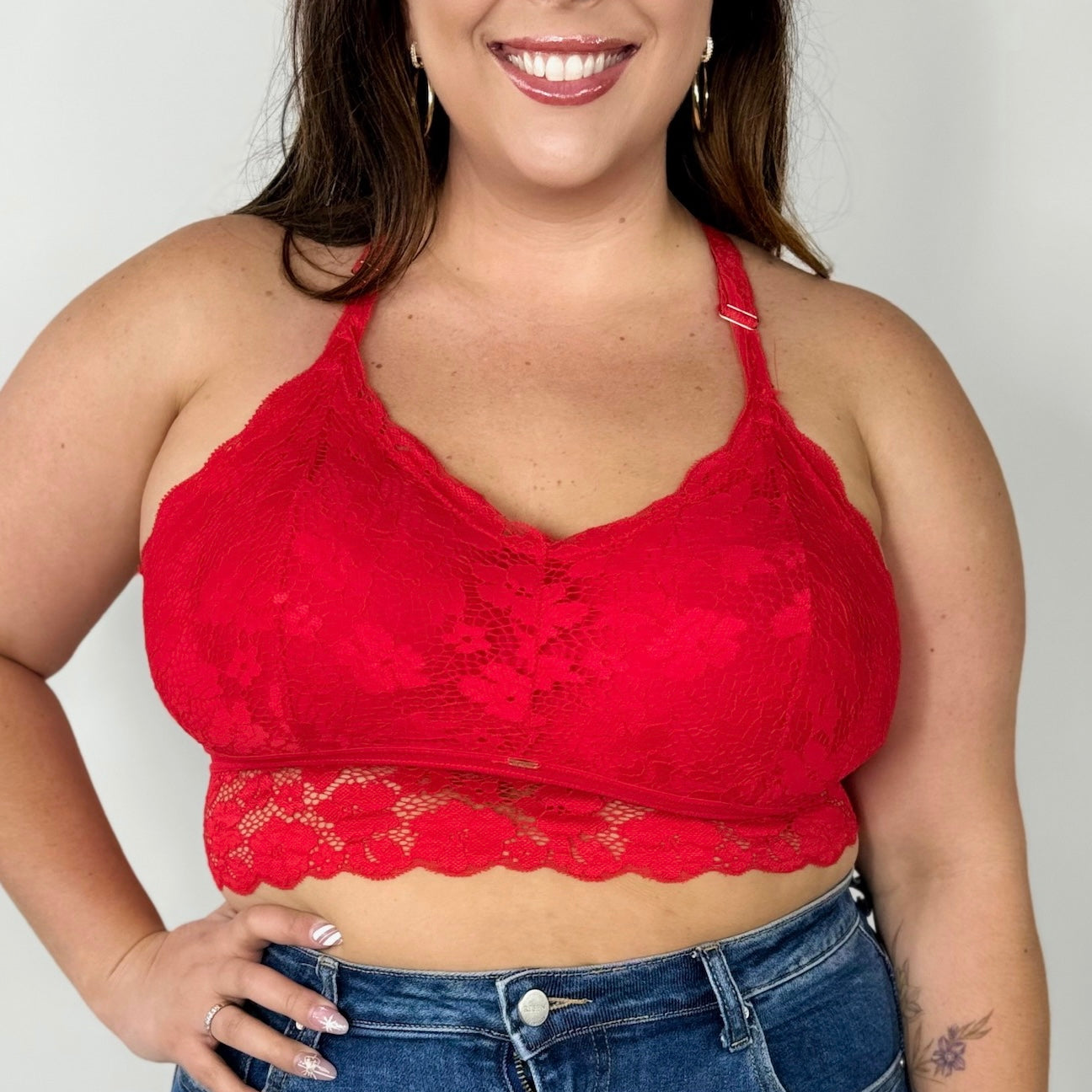 Juliette Lace Bralette (Reg/Curvy)-140 Body Suits/ Intimates-Jady K-Heathered Boho Boutique, Women's Fashion and Accessories in Palmetto, FL