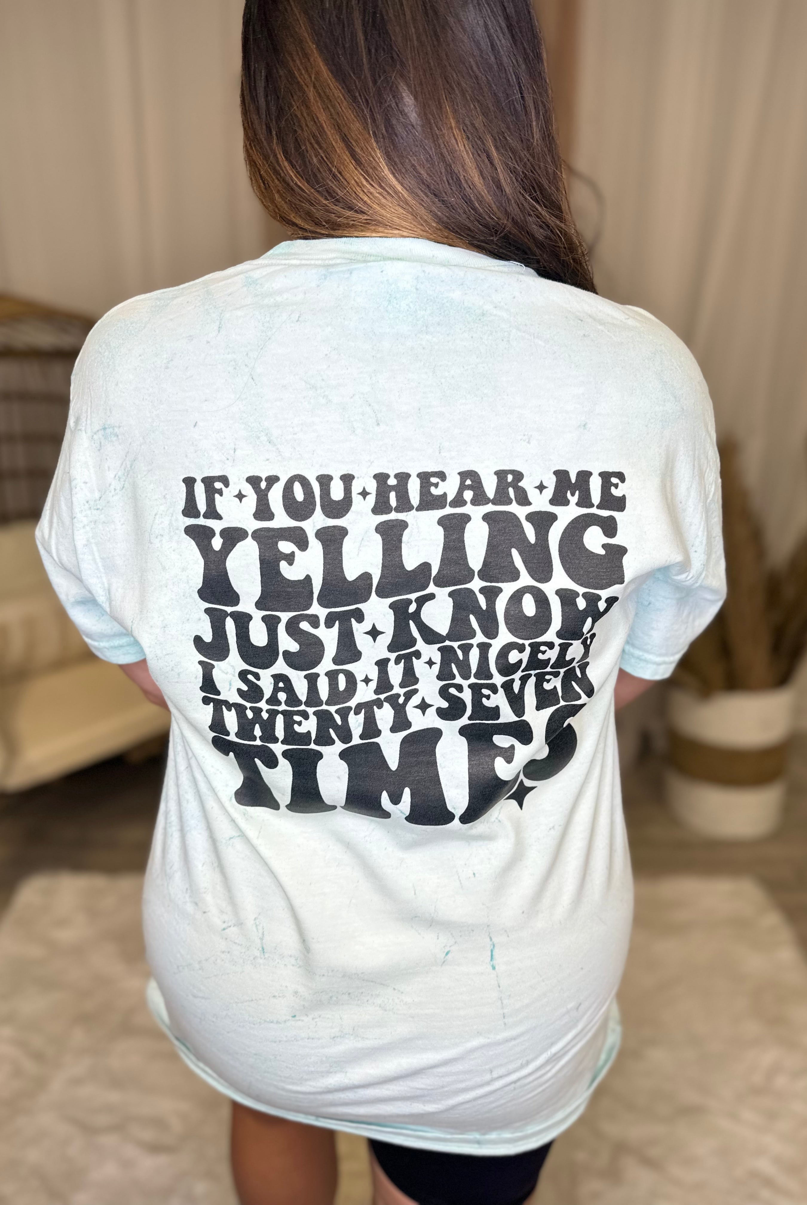 I Said It Nice Mom Graphic Tee-130 Graphic Tees-Heathered Boho-Heathered Boho Boutique, Women's Fashion and Accessories in Palmetto, FL