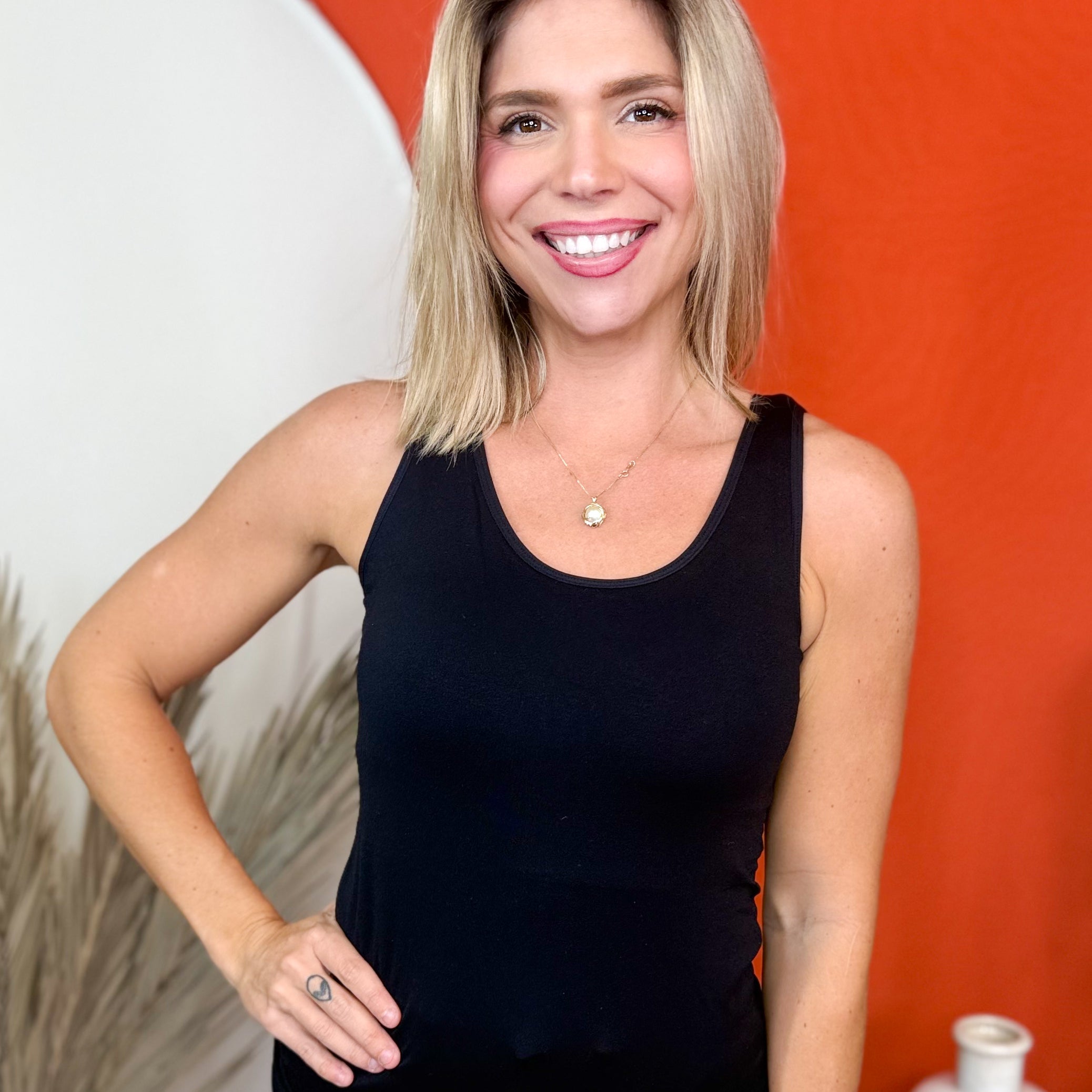 Easy Life Built in Bra Tank Top-100 TANK/CROP TOPS-YELETE-Heathered Boho Boutique, Women's Fashion and Accessories in Palmetto, FL