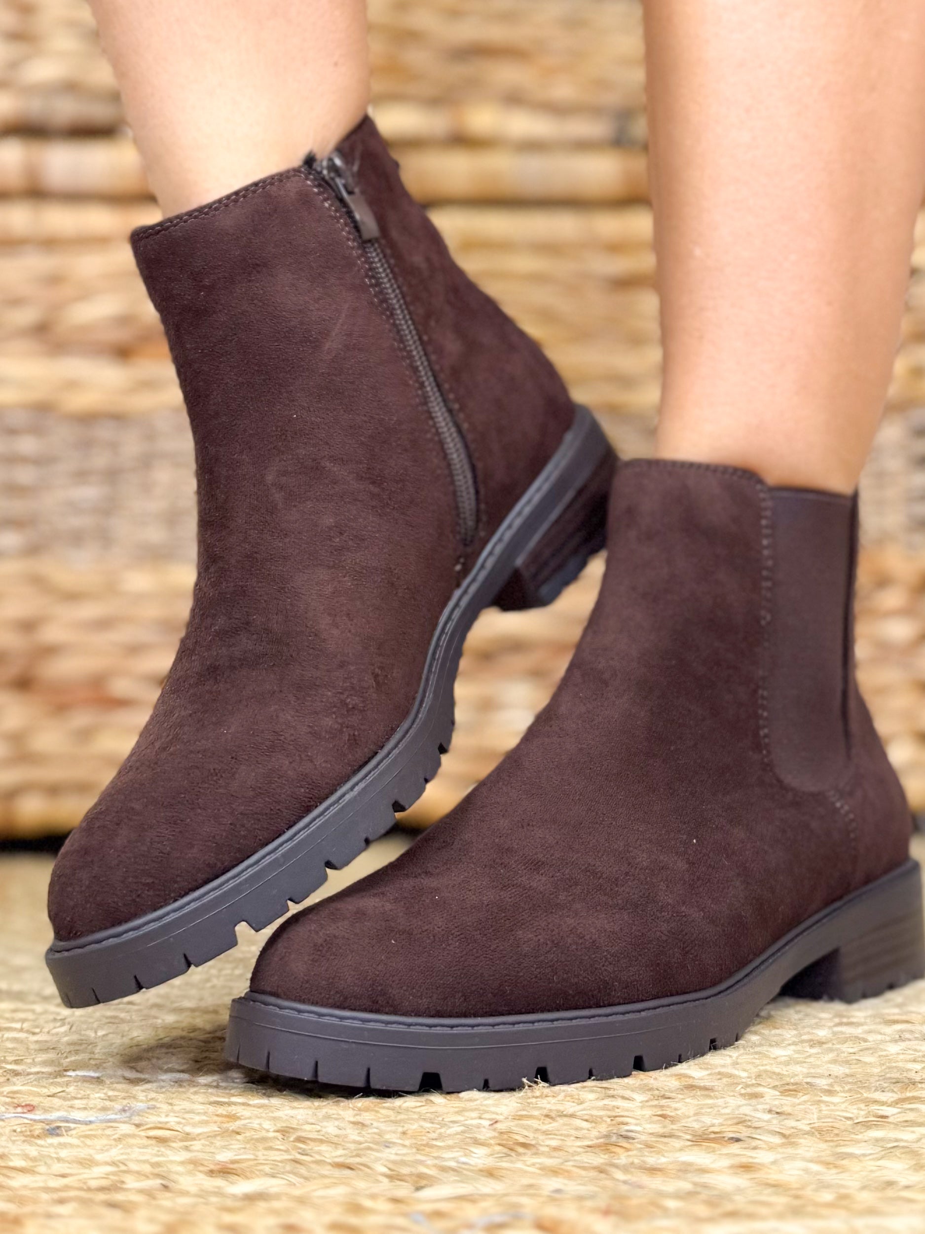 Denver Boots - Brown Suede-350 SHOES-Top Guy-Heathered Boho Boutique, Women's Fashion and Accessories in Palmetto, FL