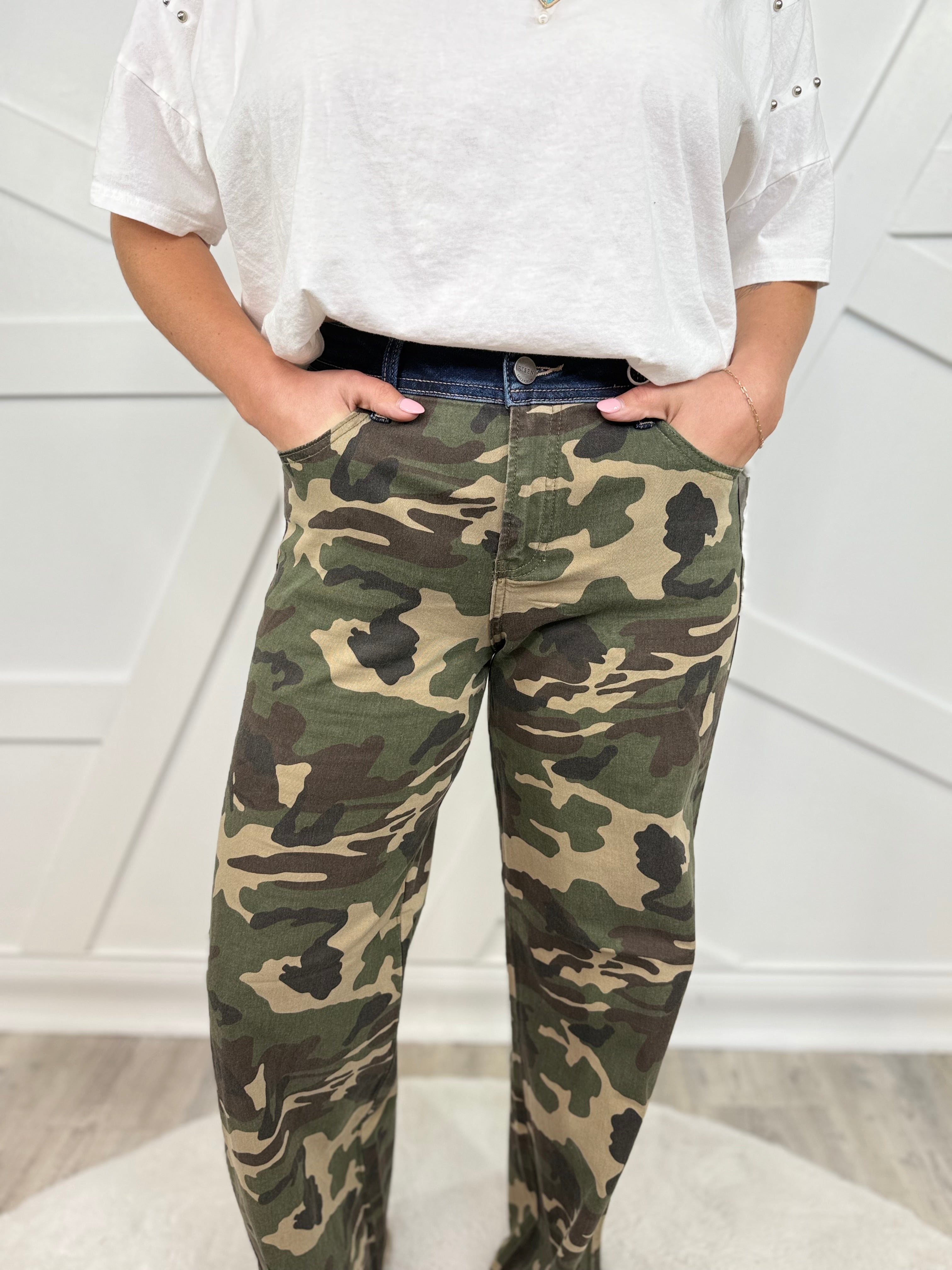 Scout Straight Wide Leg Jeans by Risen-190 JEANS-Risen Jeans-Heathered Boho Boutique, Women's Fashion and Accessories in Palmetto, FL