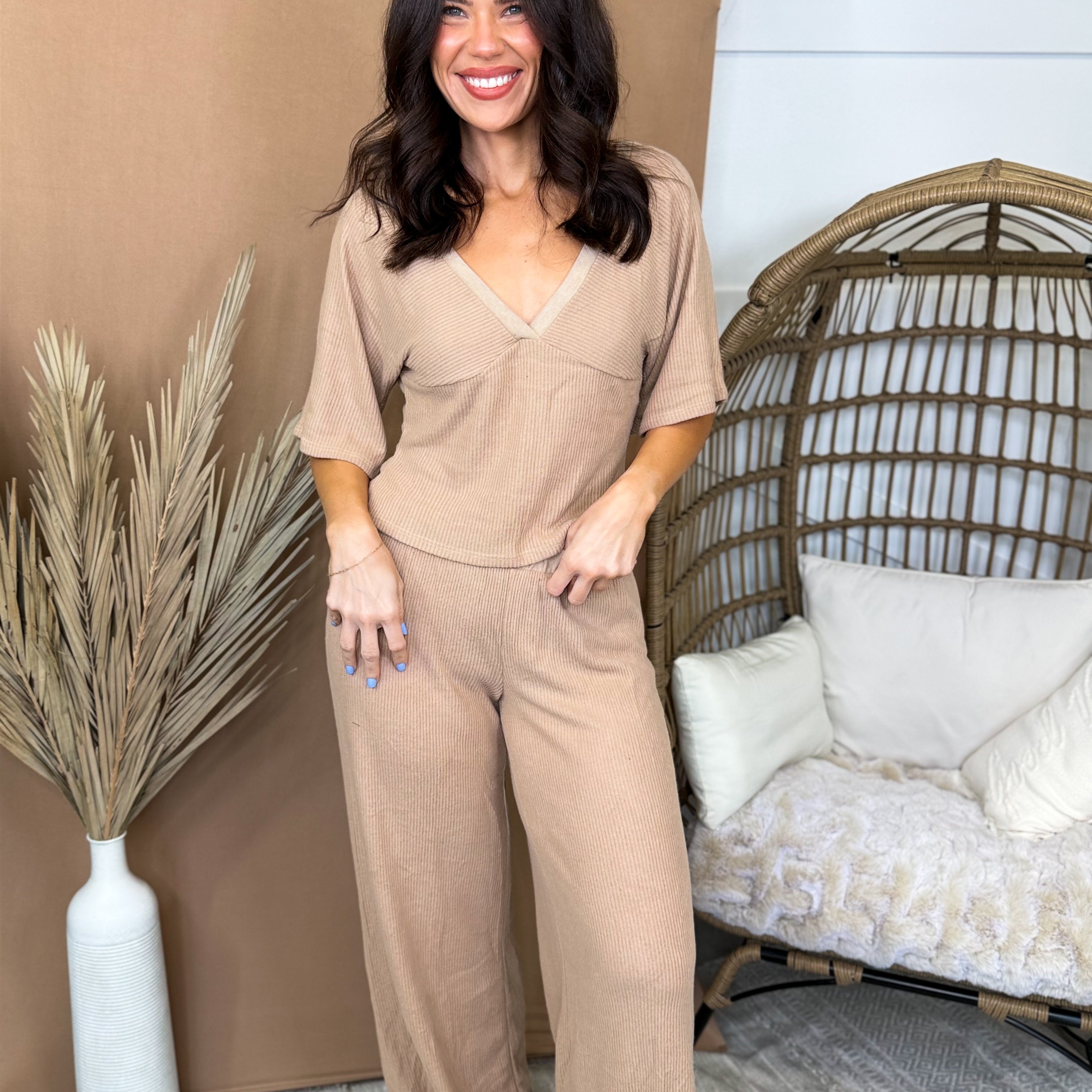Ribbed & Ready Set-240 ACTIVEWEAR/SETS-TIMING-Heathered Boho Boutique, Women's Fashion and Accessories in Palmetto, FL