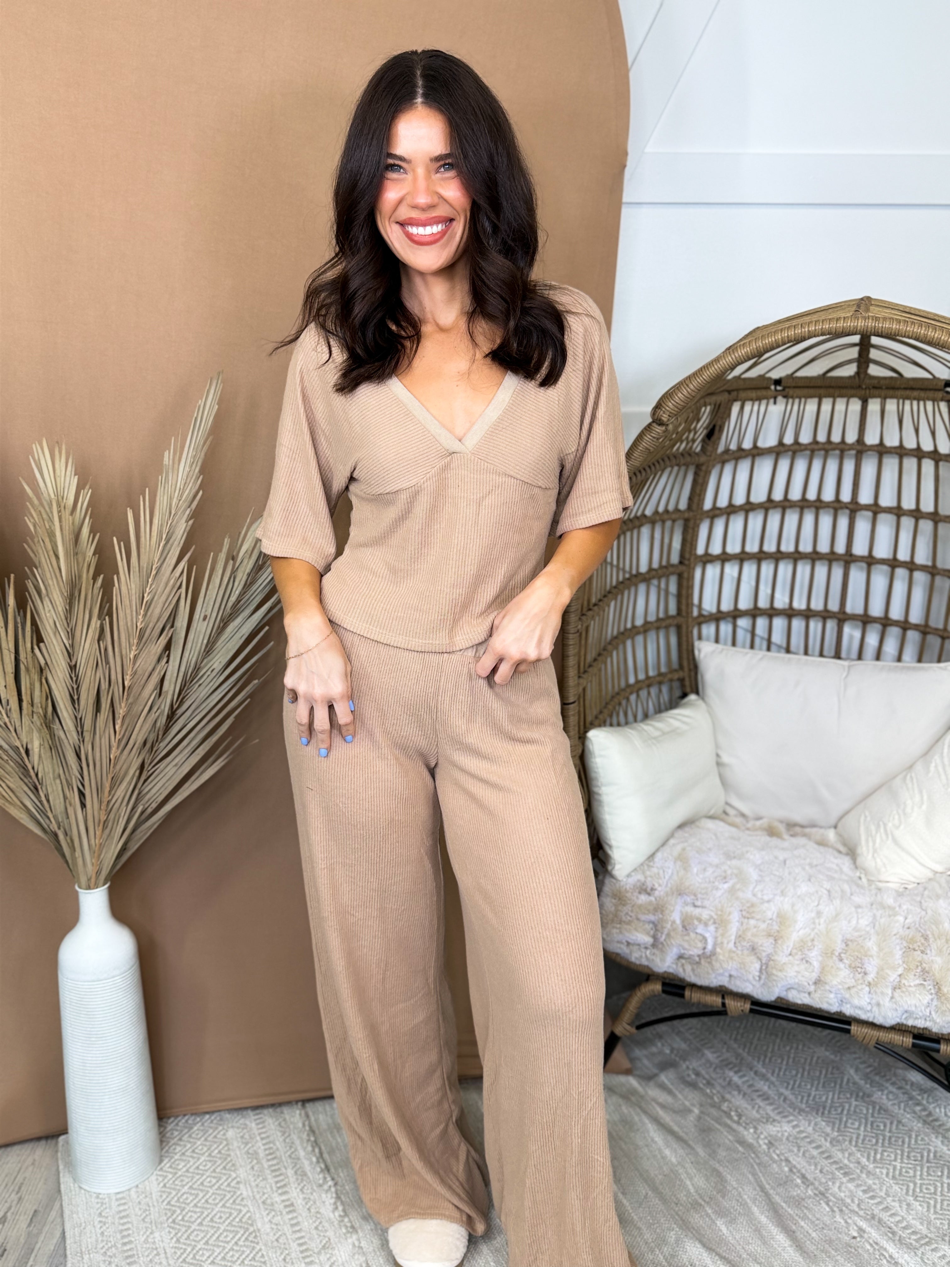 Ribbed & Ready Set-240 ACTIVEWEAR/SETS-TIMING-Heathered Boho Boutique, Women's Fashion and Accessories in Palmetto, FL