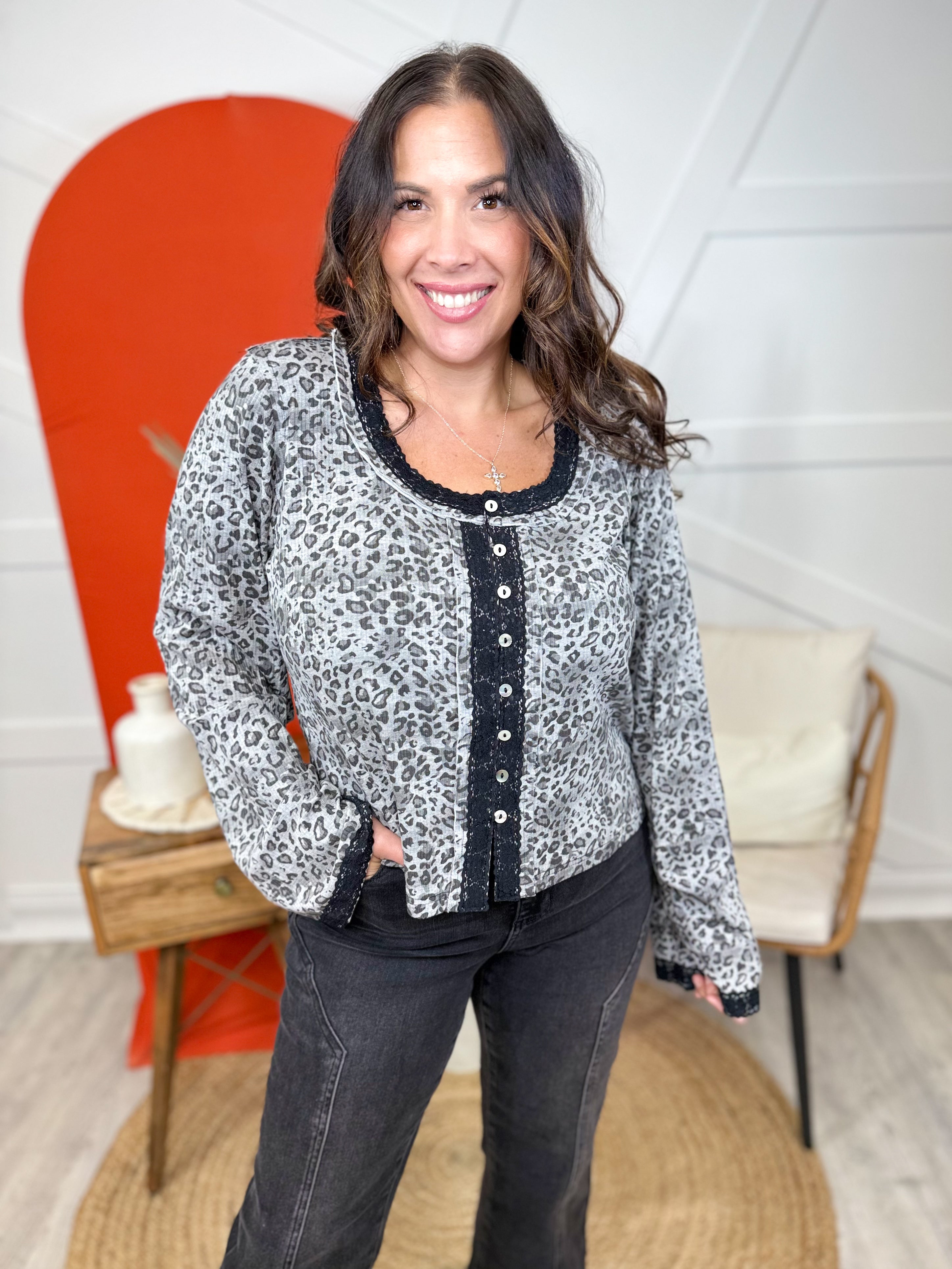 Travel Well Long Sleeve Top-120 LONG SLEEVE TOPS-pol-Heathered Boho Boutique, Women's Fashion and Accessories in Palmetto, FL