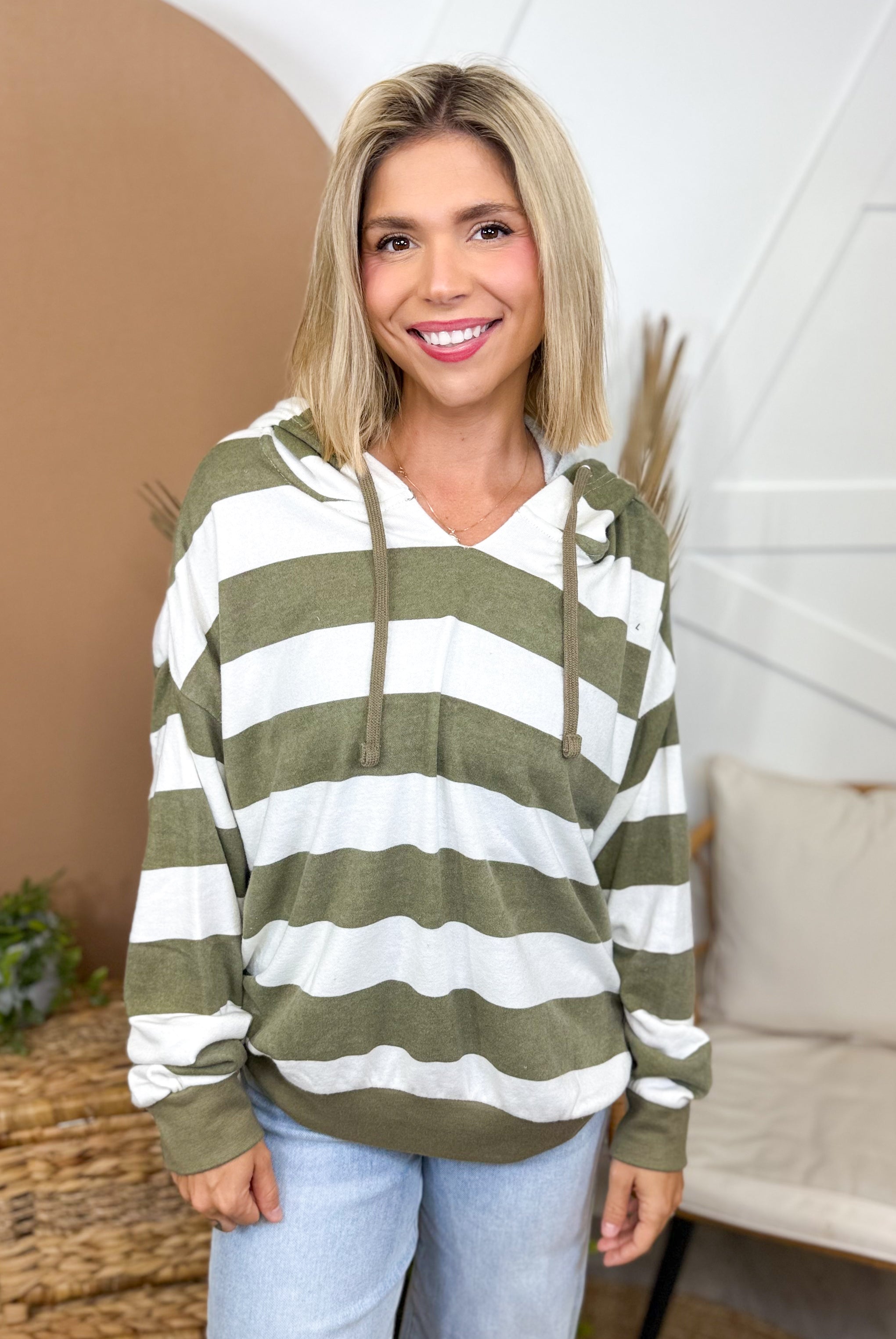 Patti Pull Over Hoodie-210 Hoodies-Oliver and Otis-Heathered Boho Boutique, Women's Fashion and Accessories in Palmetto, FL