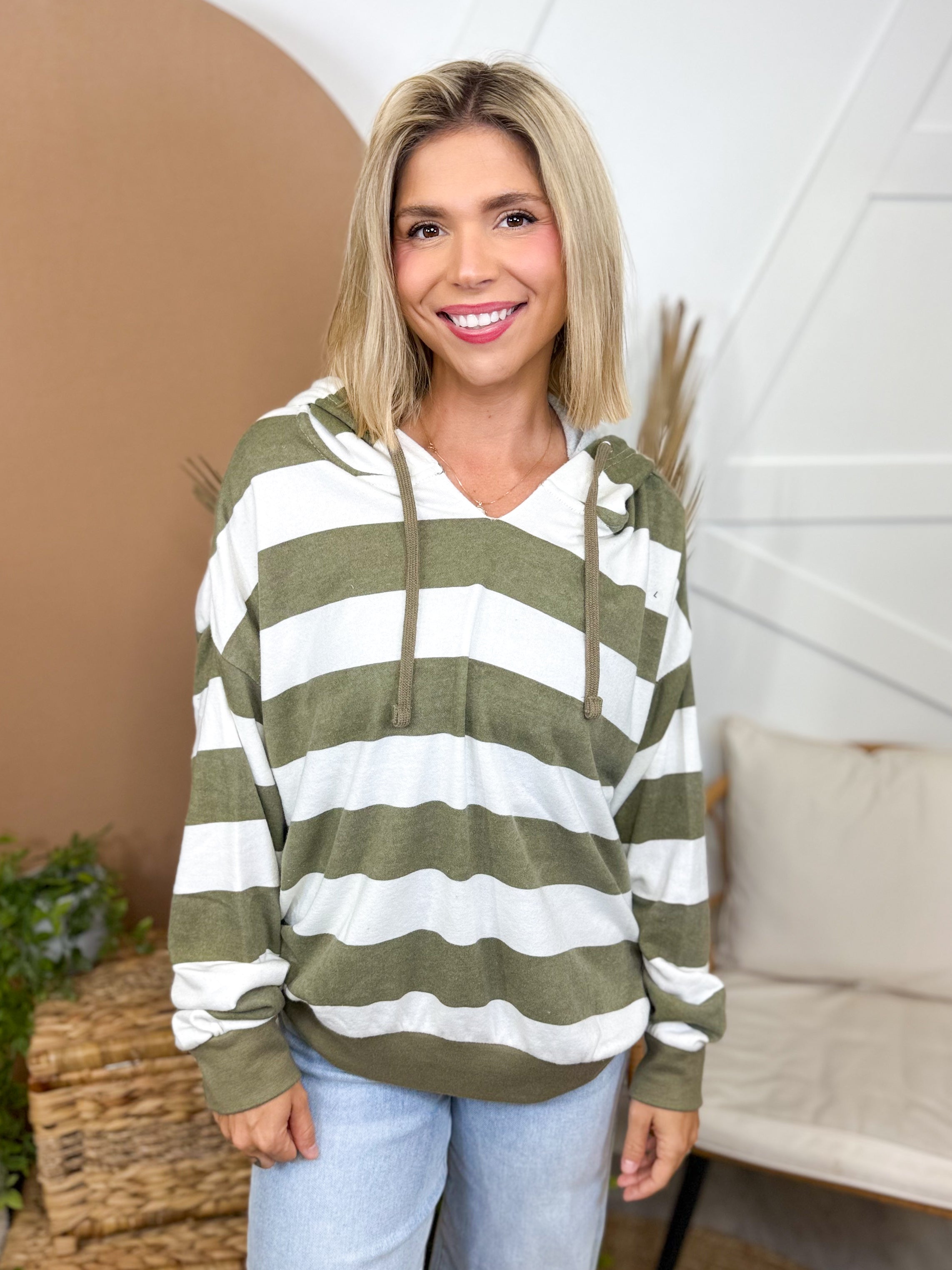 Patti Pull Over Hoodie-210 Hoodies-Oliver and Otis-Heathered Boho Boutique, Women's Fashion and Accessories in Palmetto, FL