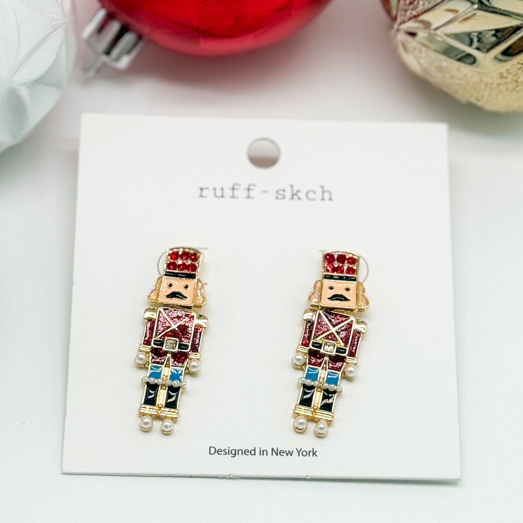 Little Nutcracker Earring-310 Jewelry-Rough Sketch-Heathered Boho Boutique, Women's Fashion and Accessories in Palmetto, FL