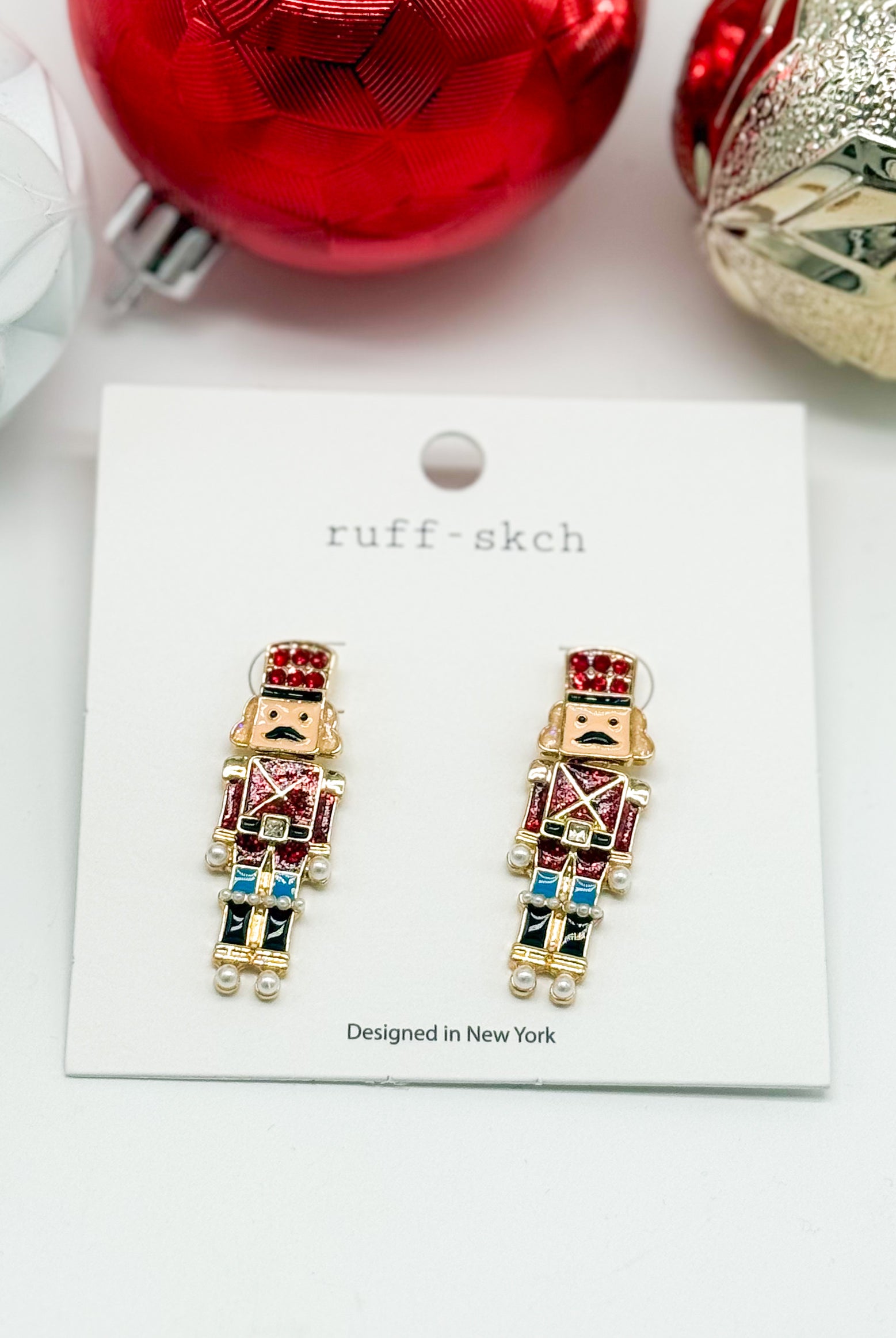 Little Nutcracker Earring-310 Jewelry-Rough Sketch-Heathered Boho Boutique, Women's Fashion and Accessories in Palmetto, FL