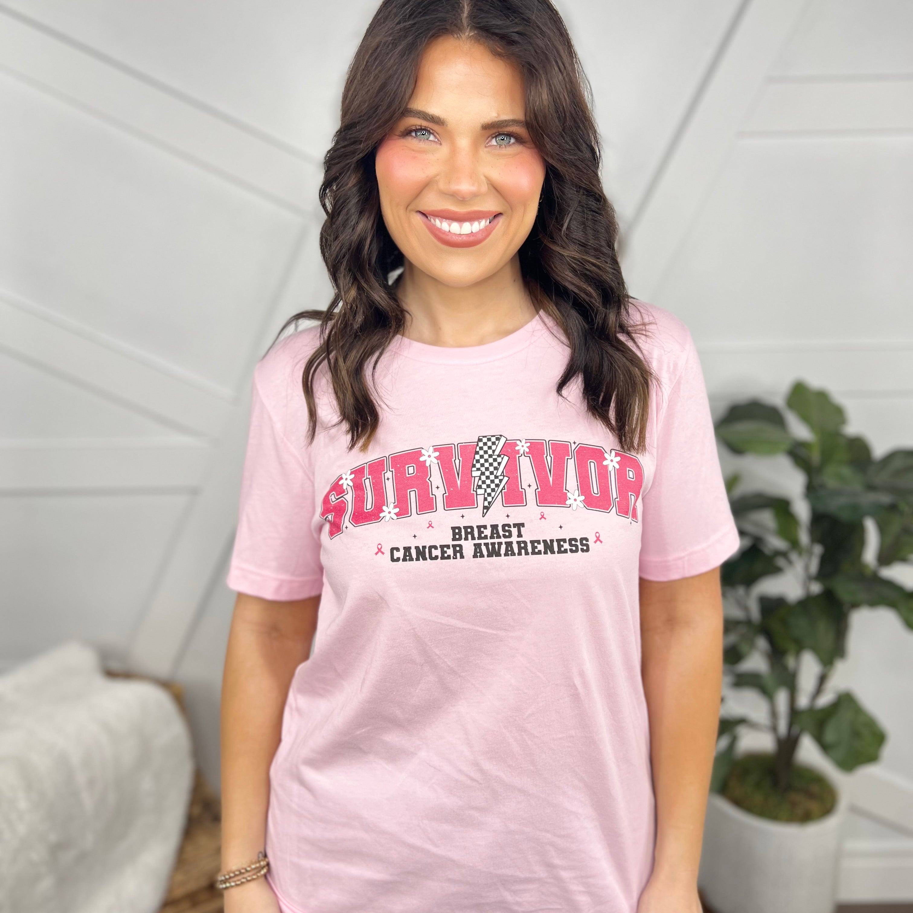 BCA Survivor Graphic Tee-130 Graphic Tees-Heathered Boho-Heathered Boho Boutique, Women's Fashion and Accessories in Palmetto, FL