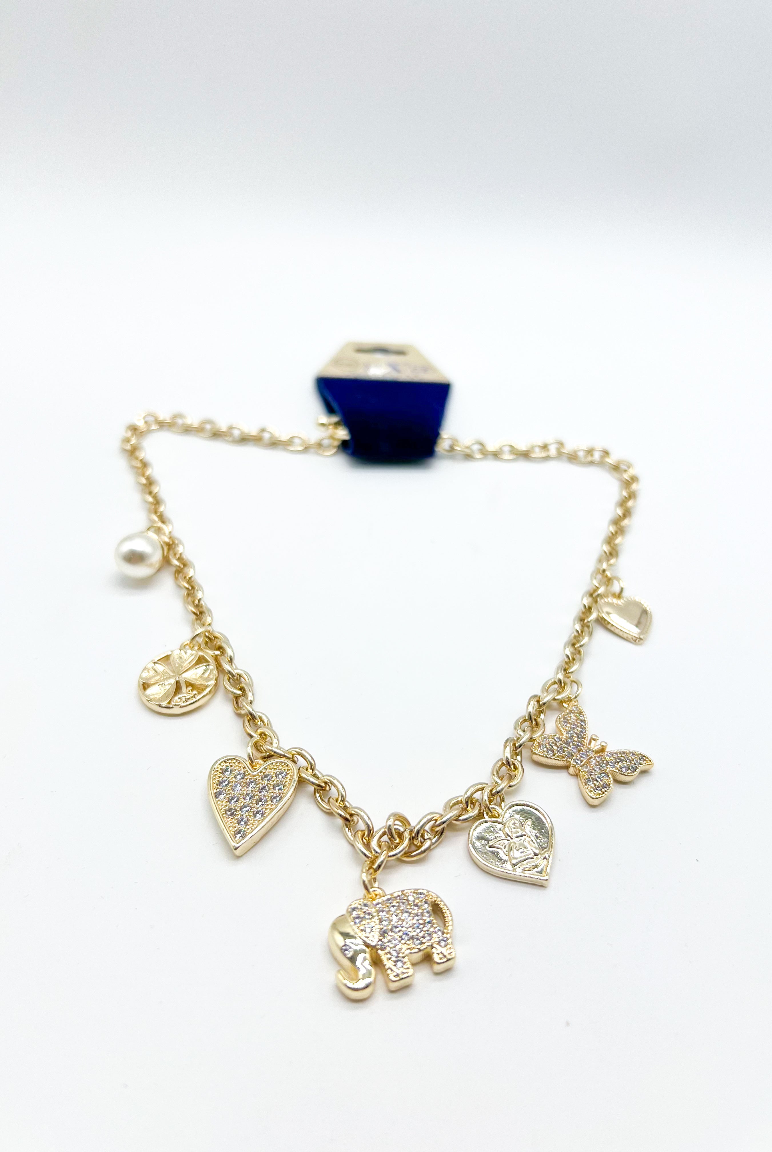 RESTOCK: 7 Charm Necklace-310 Jewelry-Millenx Accessories, LLC.-Heathered Boho Boutique, Women's Fashion and Accessories in Palmetto, FL