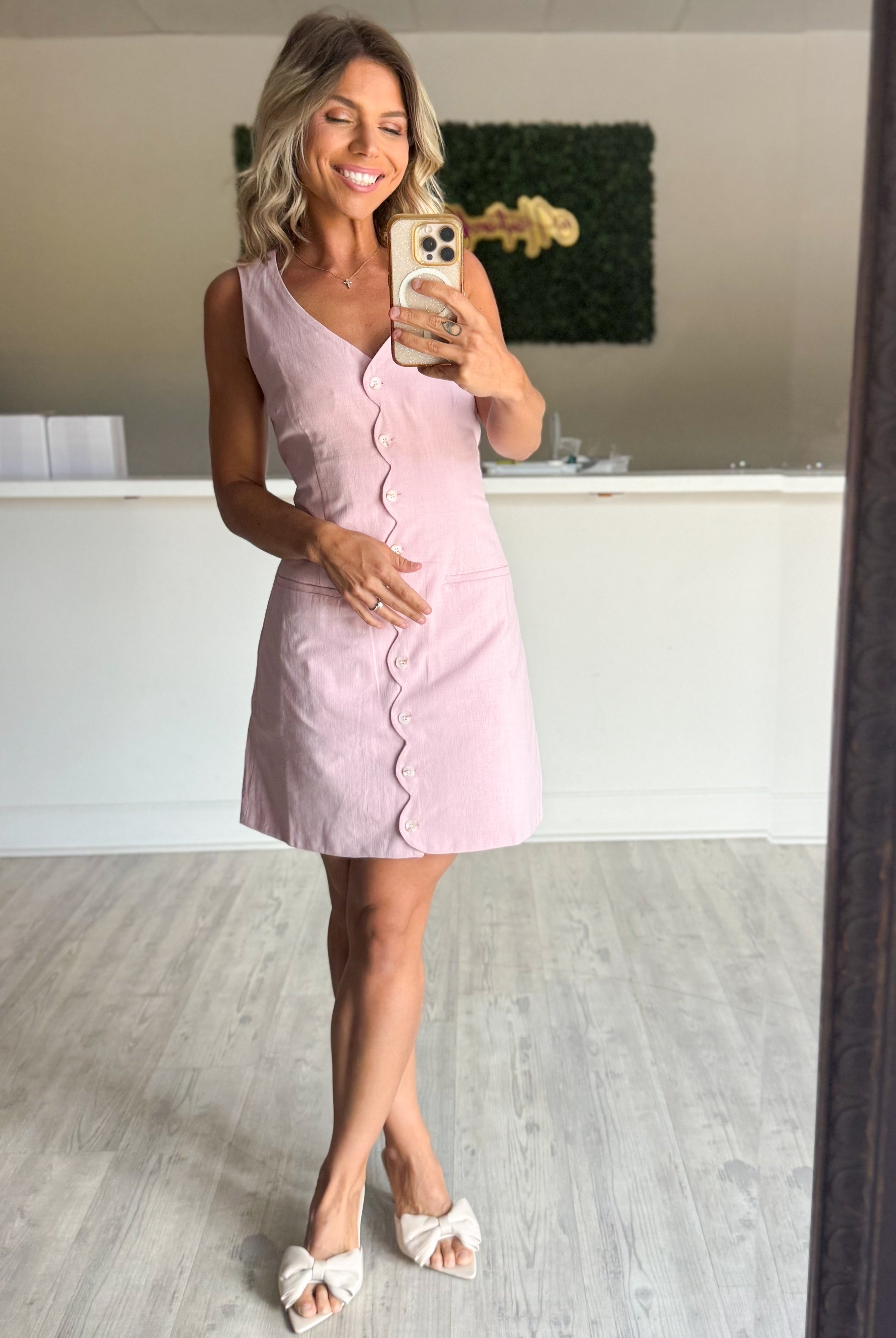 Pretty in Pink Kelly Dress-230 DRESSES/JUMPSUITS/ROMPERS-STITCH & CO-Heathered Boho Boutique, Women's Fashion and Accessories in Palmetto, FL