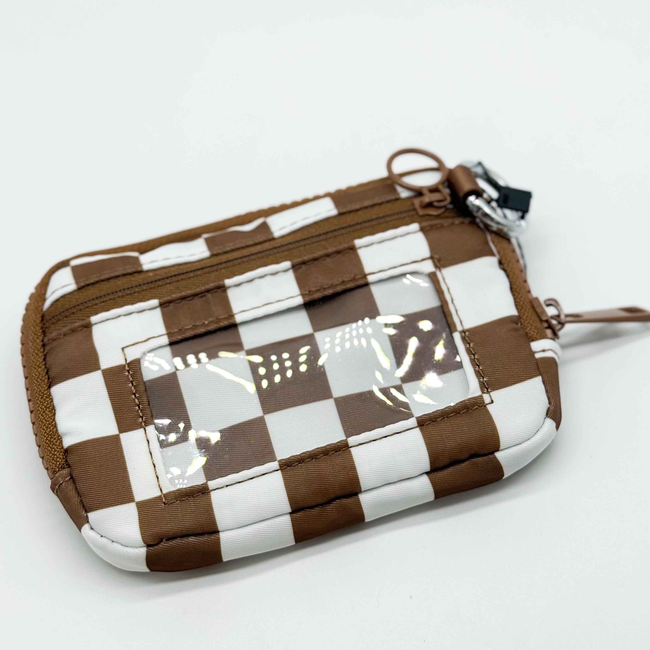 DOORBUSTER: Checkered Print Wristlet-320 Bags-Heathered Boho-Heathered Boho Boutique, Women's Fashion and Accessories in Palmetto, FL