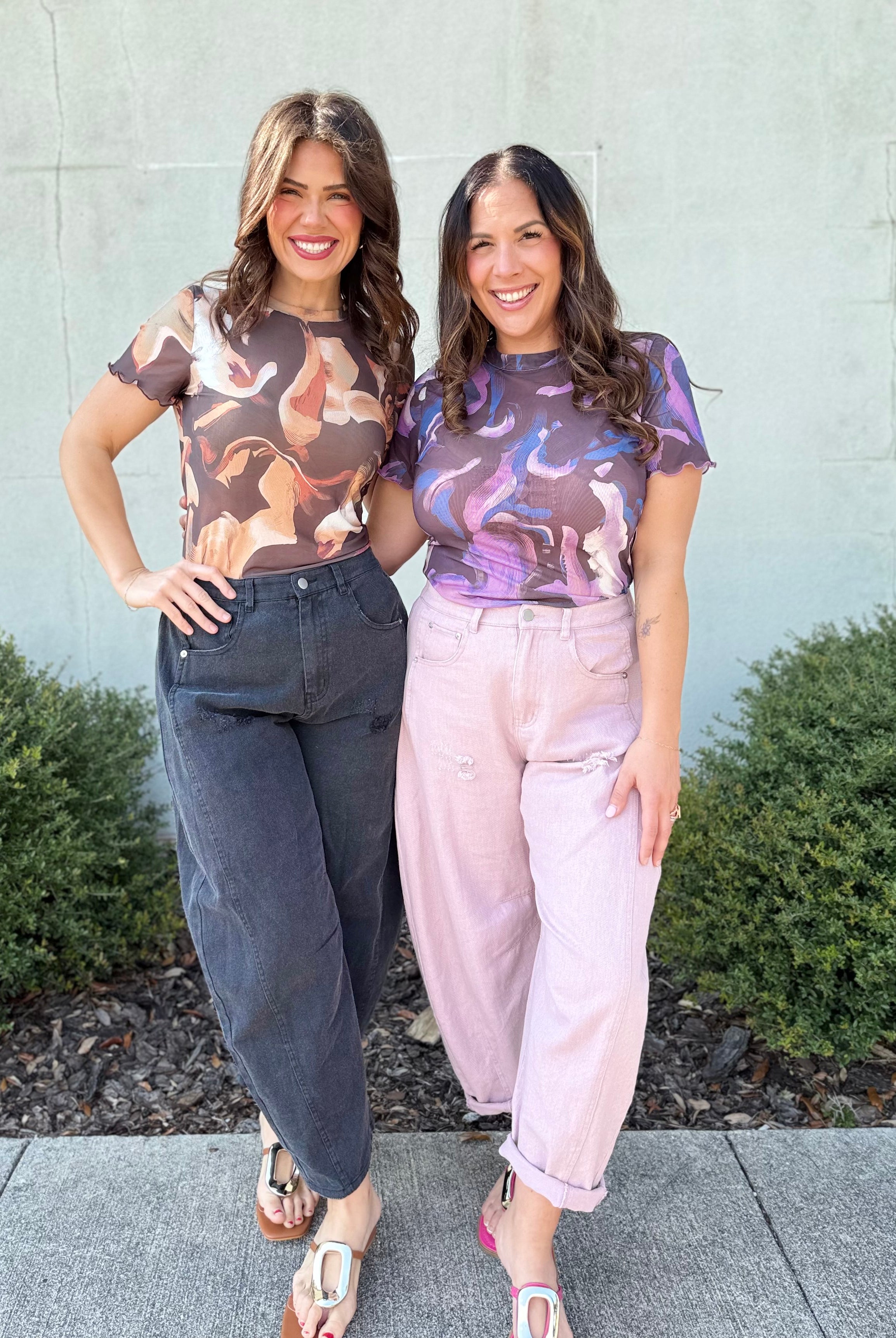 Going For Glam Top-110 SHORT SLEEVE TOP-Nylon Apparel-Heathered Boho Boutique, Women's Fashion and Accessories in Palmetto, FL