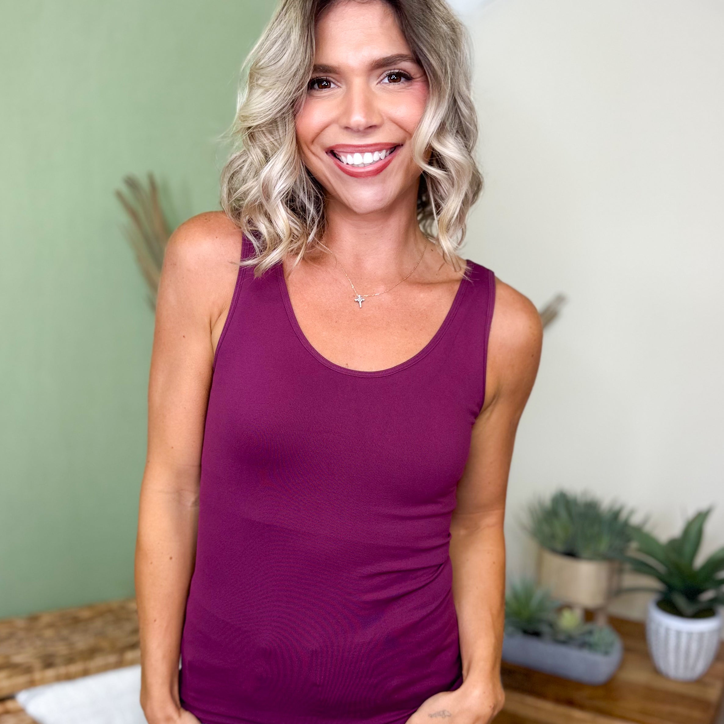 Restock: Easy Life Built in Bra Tank Top-100 TANK/CROP TOPS-YELETE-Heathered Boho Boutique, Women's Fashion and Accessories in Palmetto, FL