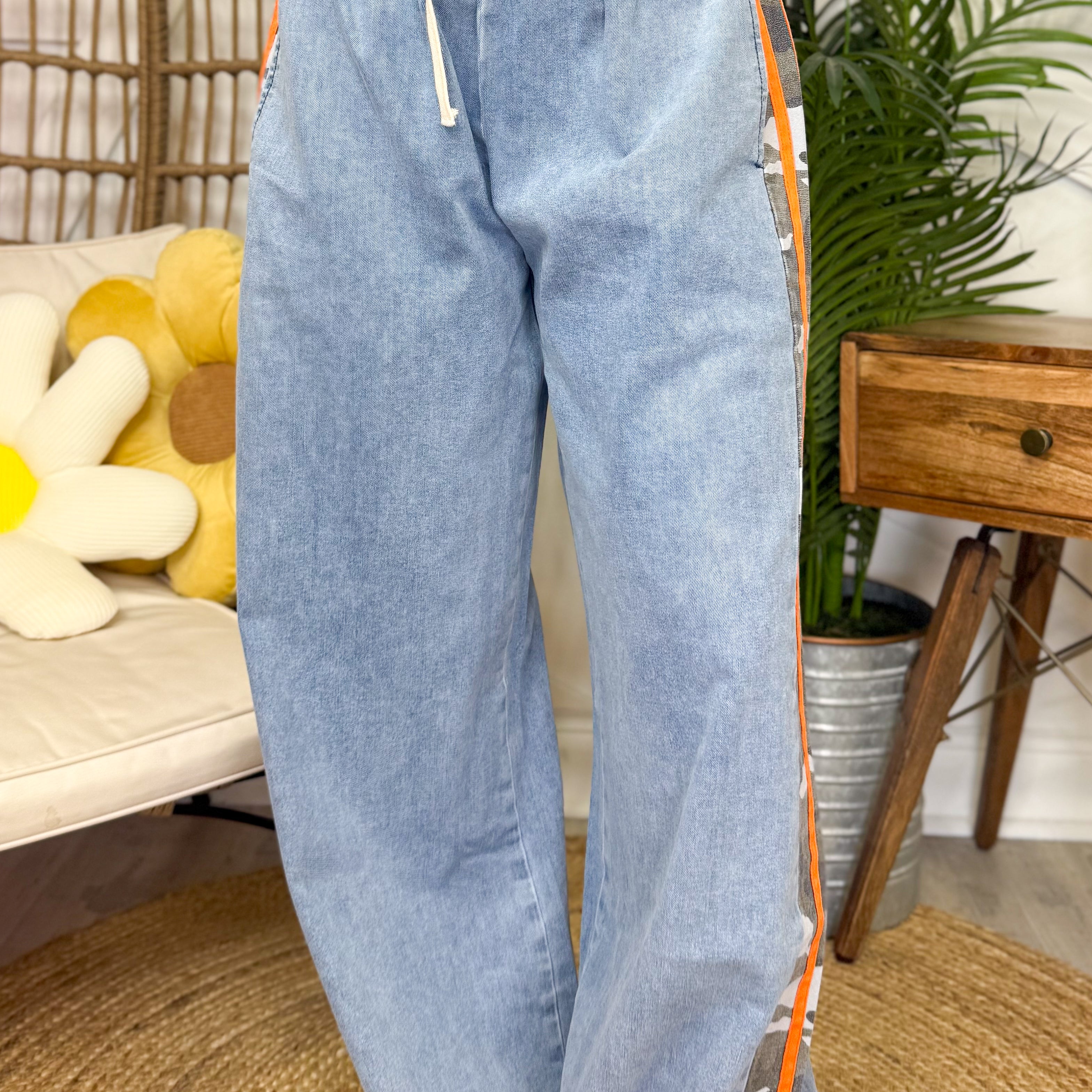 Disguised Wide Leg Pants-190 JEANS-JADE BY JANE-Heathered Boho Boutique, Women's Fashion and Accessories in Palmetto, FL