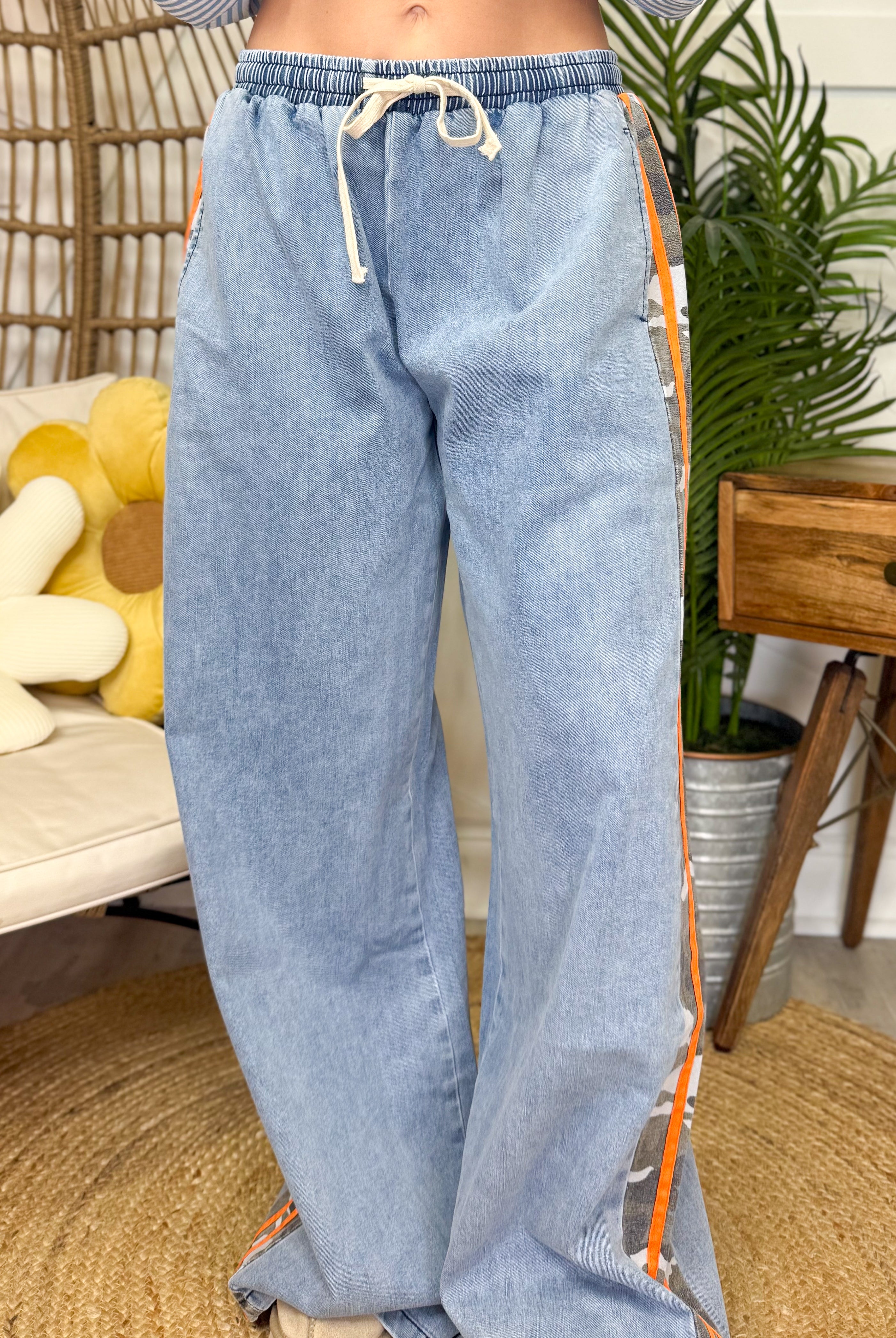 Disguised Wide Leg Pants-190 JEANS-JADE BY JANE-Heathered Boho Boutique, Women's Fashion and Accessories in Palmetto, FL