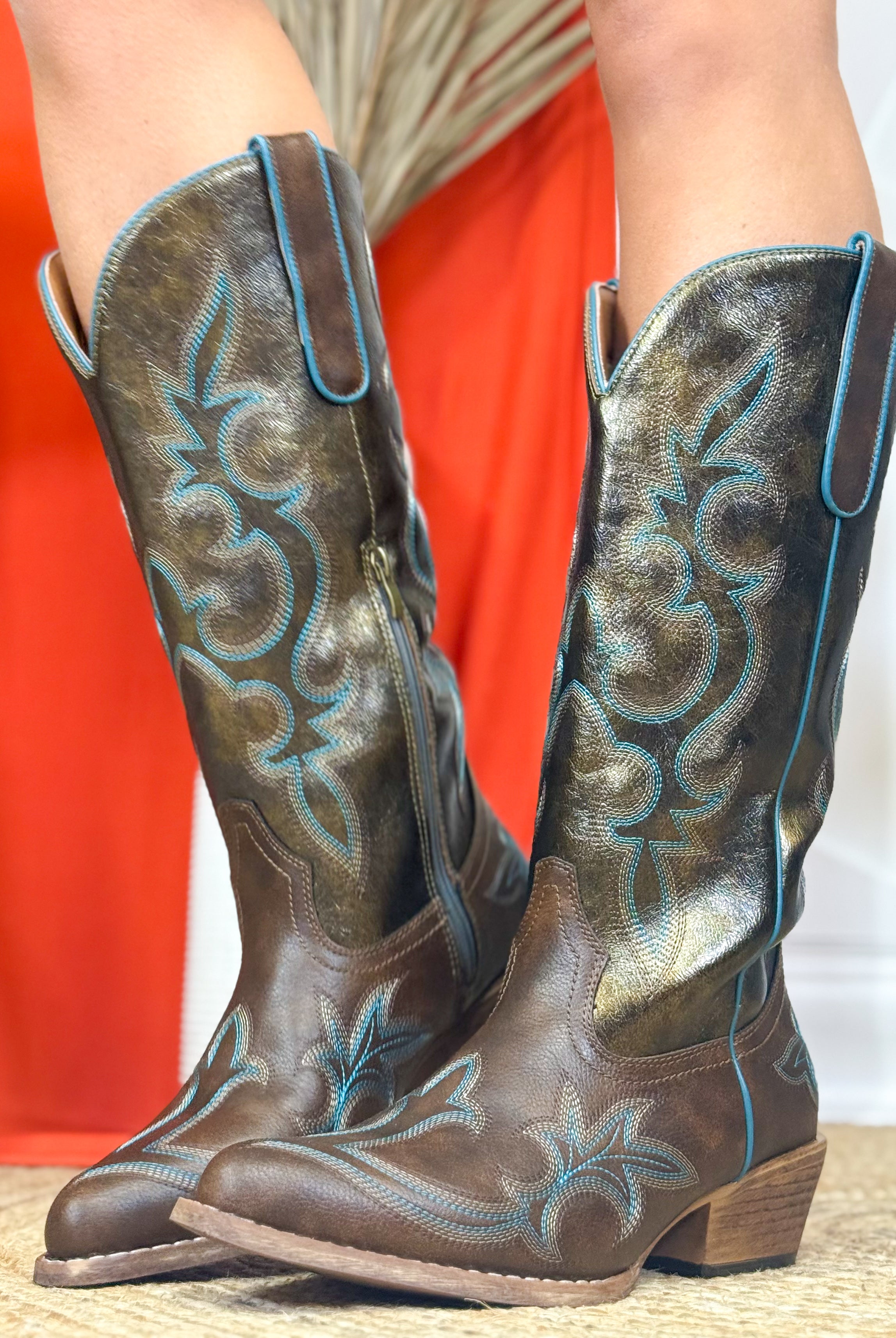Saddle Up Boots - Brown Comb-350 SHOES-Pierre Dumas-Heathered Boho Boutique, Women's Fashion and Accessories in Palmetto, FL