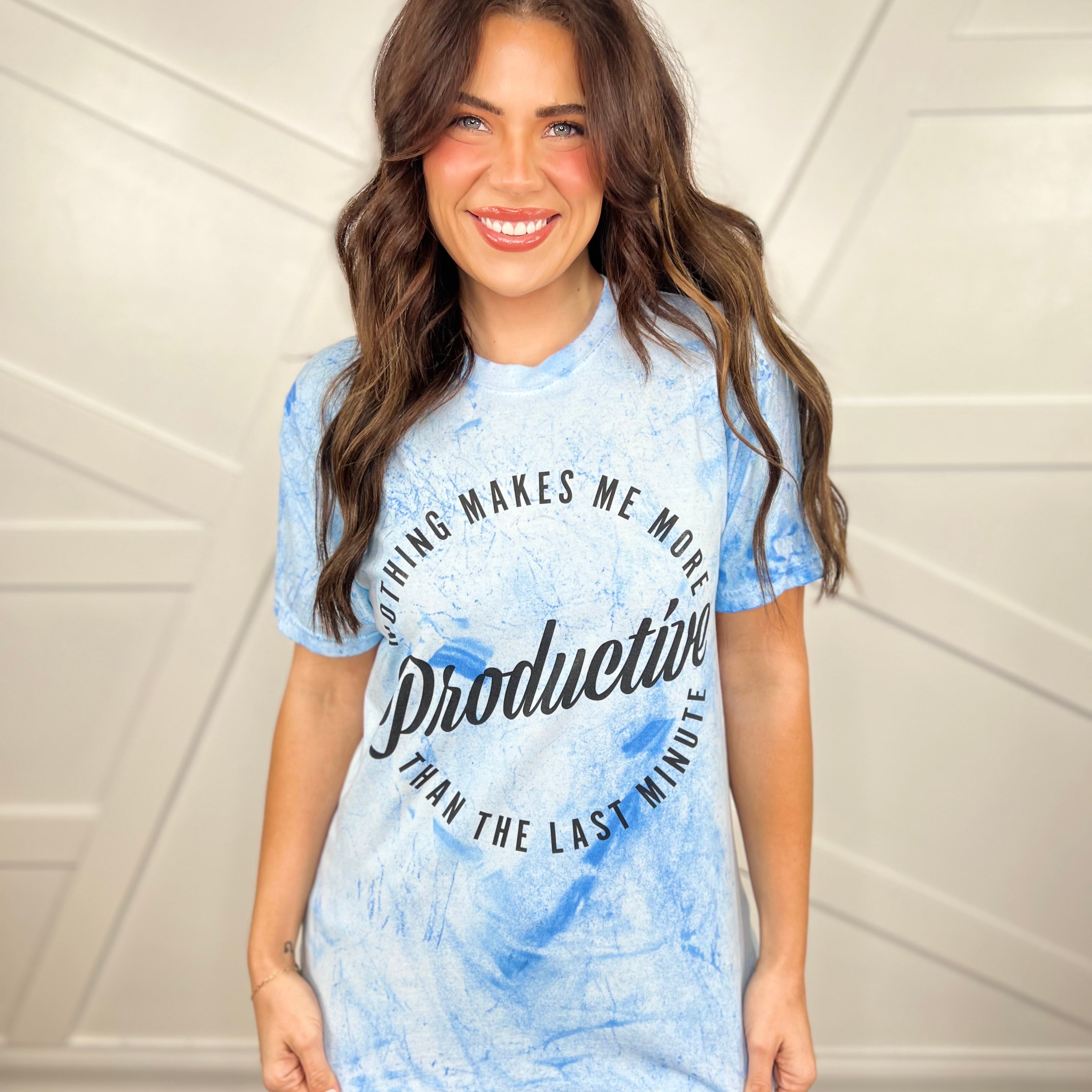 Last Minute Graphic Tee-130 Graphic Tees-Heathered Boho-Heathered Boho Boutique, Women's Fashion and Accessories in Palmetto, FL