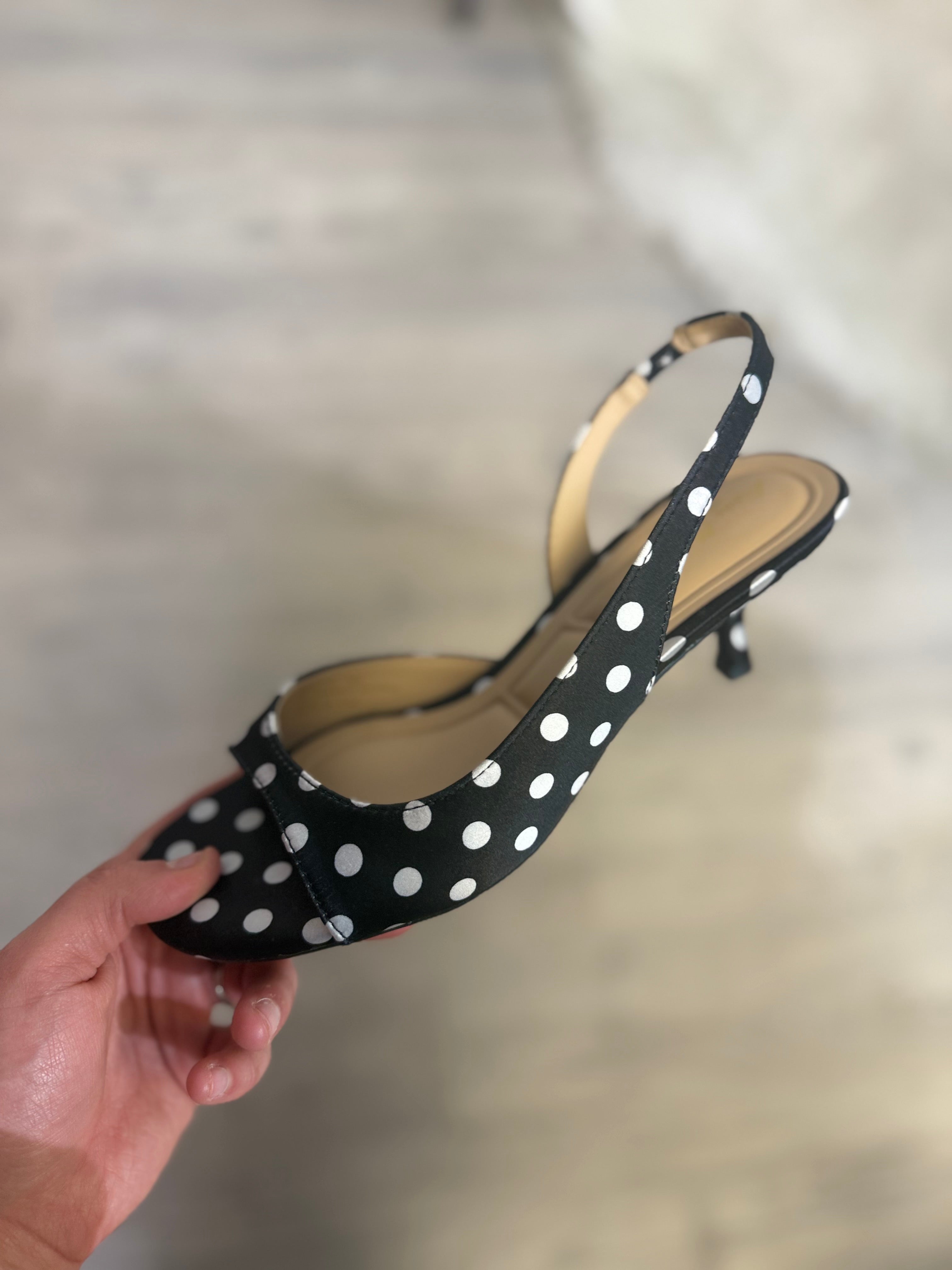 Keepsake Heels - Black Dot-350 SHOES-JP Orginal-Heathered Boho Boutique, Women's Fashion and Accessories in Palmetto, FL