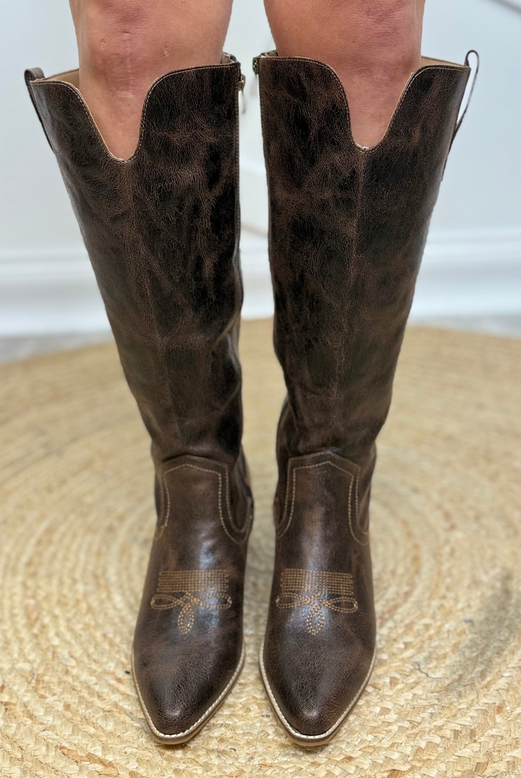 Hats Off Boots - Espresso Crinkle-350 Shoes-Corkys-Heathered Boho Boutique, Women's Fashion and Accessories in Palmetto, FL