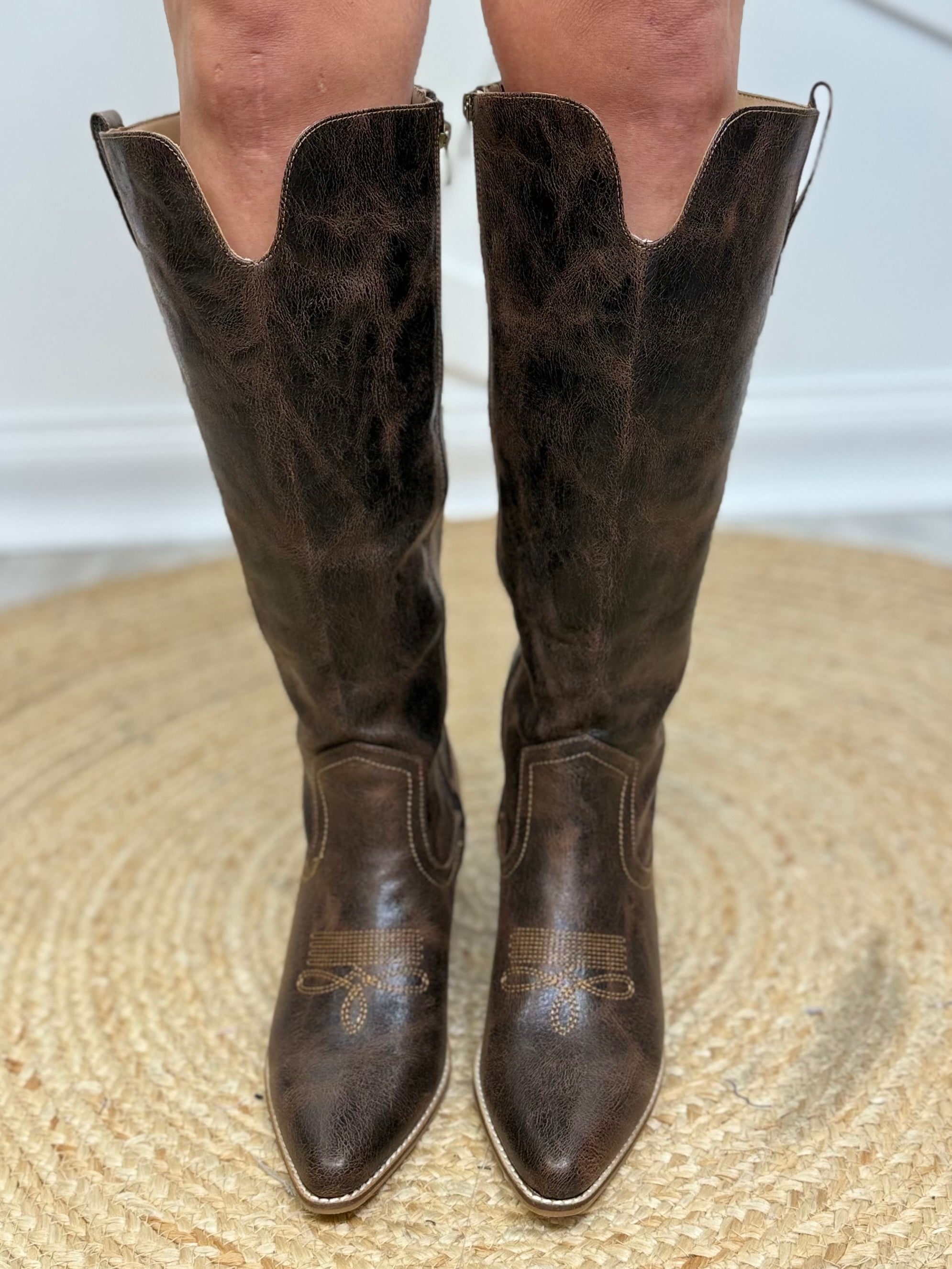 Hats Off Boots - Espresso Crinkle-350 Shoes-Corkys-Heathered Boho Boutique, Women's Fashion and Accessories in Palmetto, FL