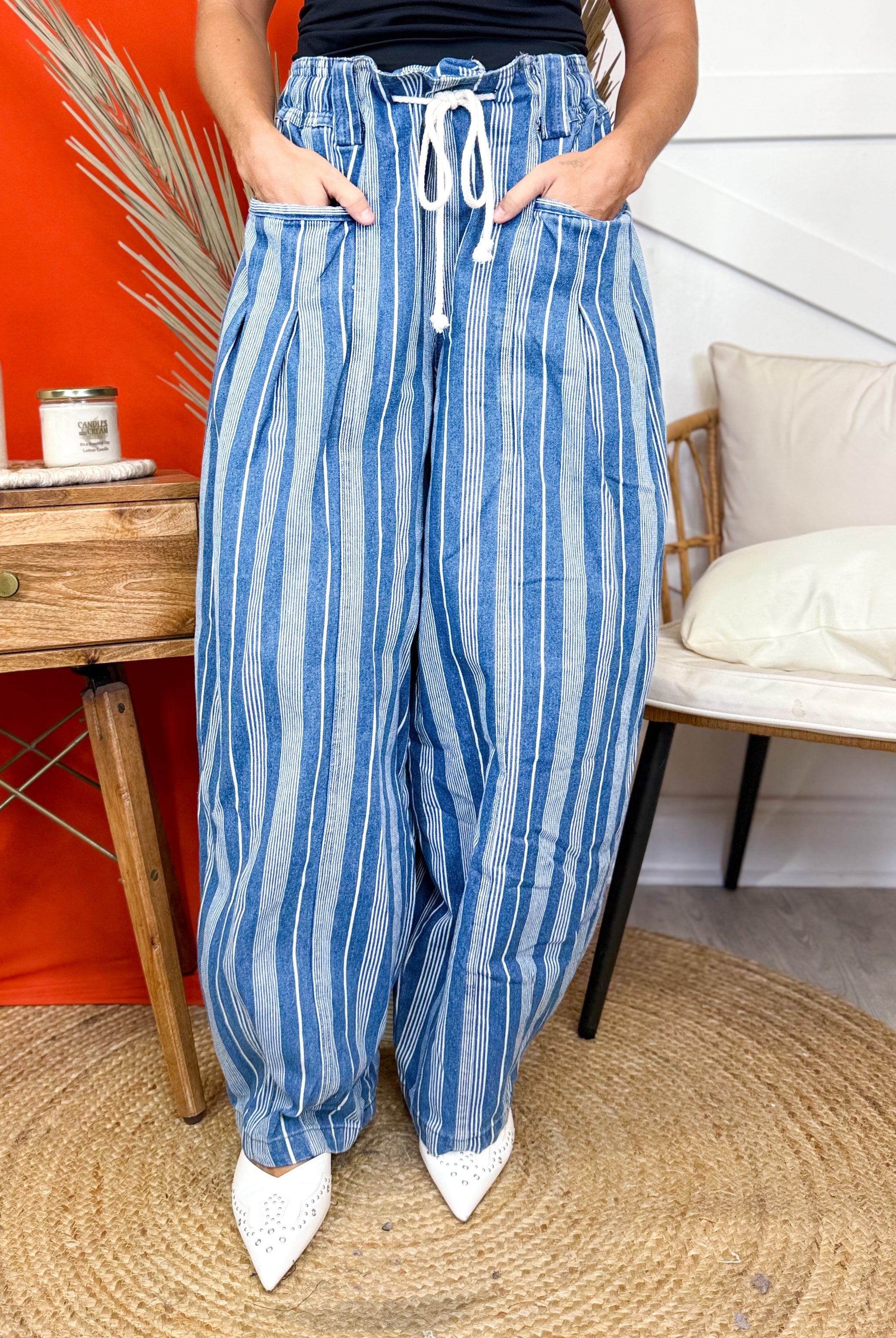 Brooklyn Jean Pants-150 PANTS-Davi & Dani-Heathered Boho Boutique, Women's Fashion and Accessories in Palmetto, FL