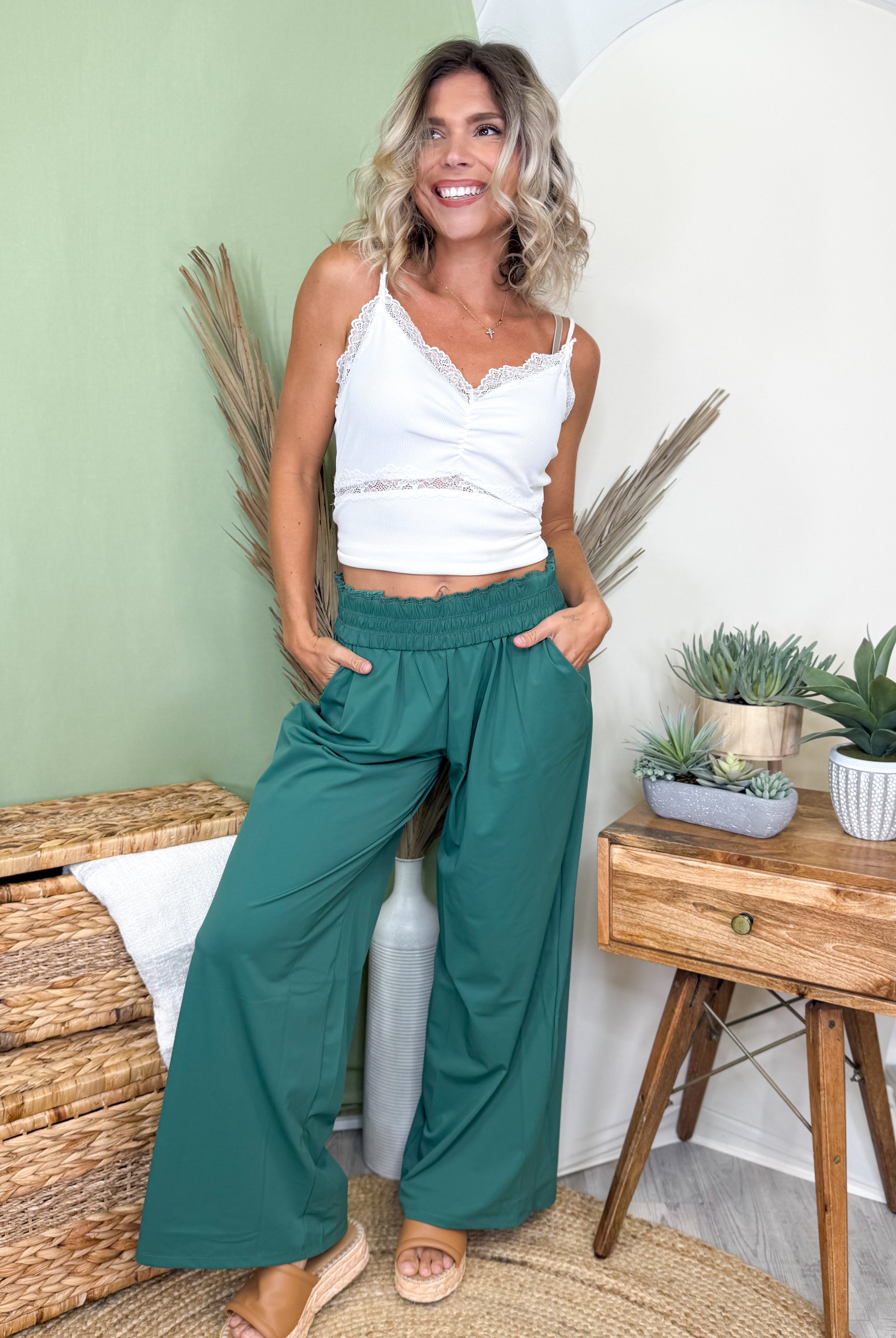 Relax Wide-Leg Pants-150 PANTS-ODDI-Heathered Boho Boutique, Women's Fashion and Accessories in Palmetto, FL