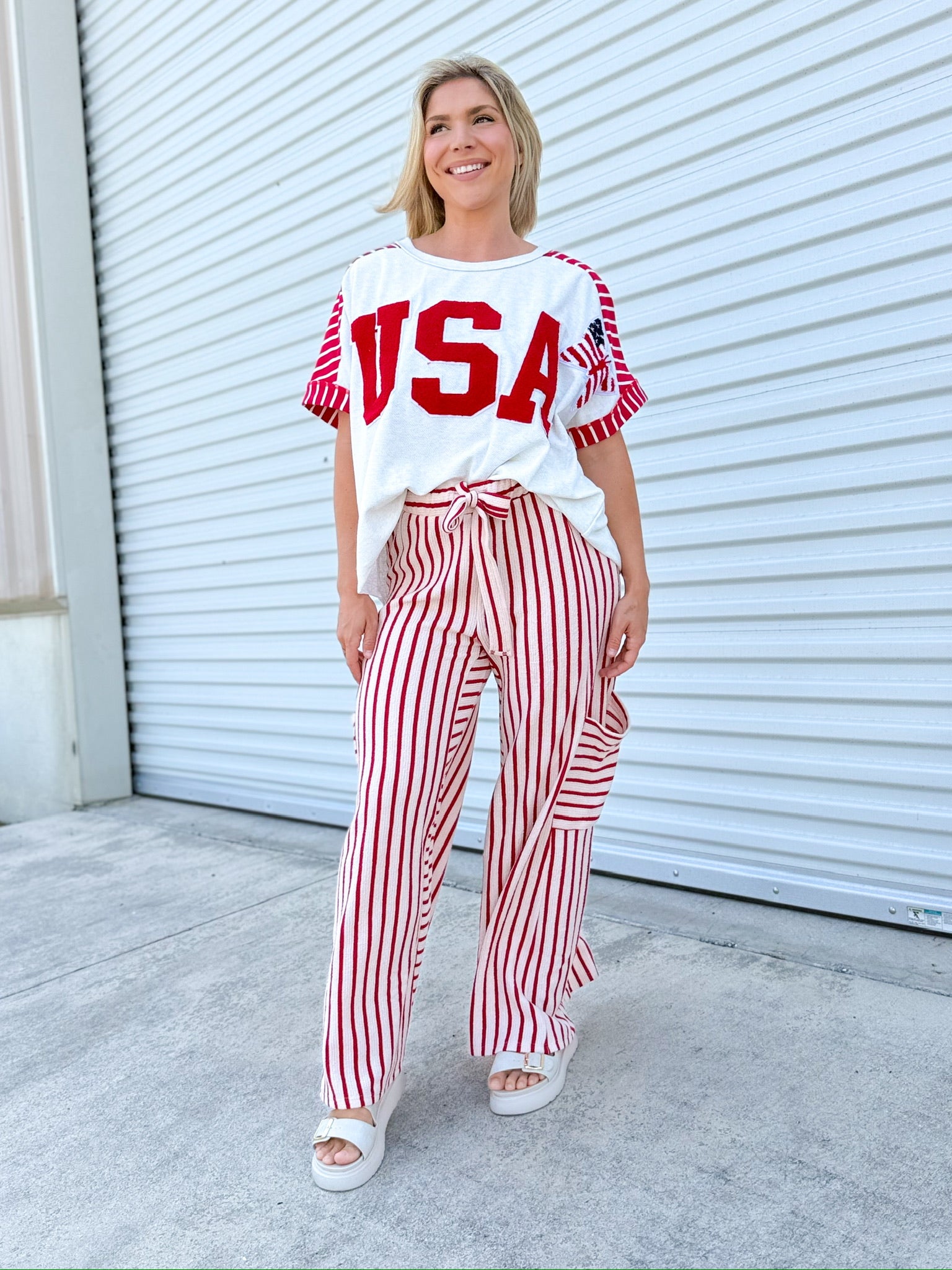 Restock: Sign Me Up Striped Pants-150 PANTS-JADE BY JANE-Heathered Boho Boutique, Women's Fashion and Accessories in Palmetto, FL