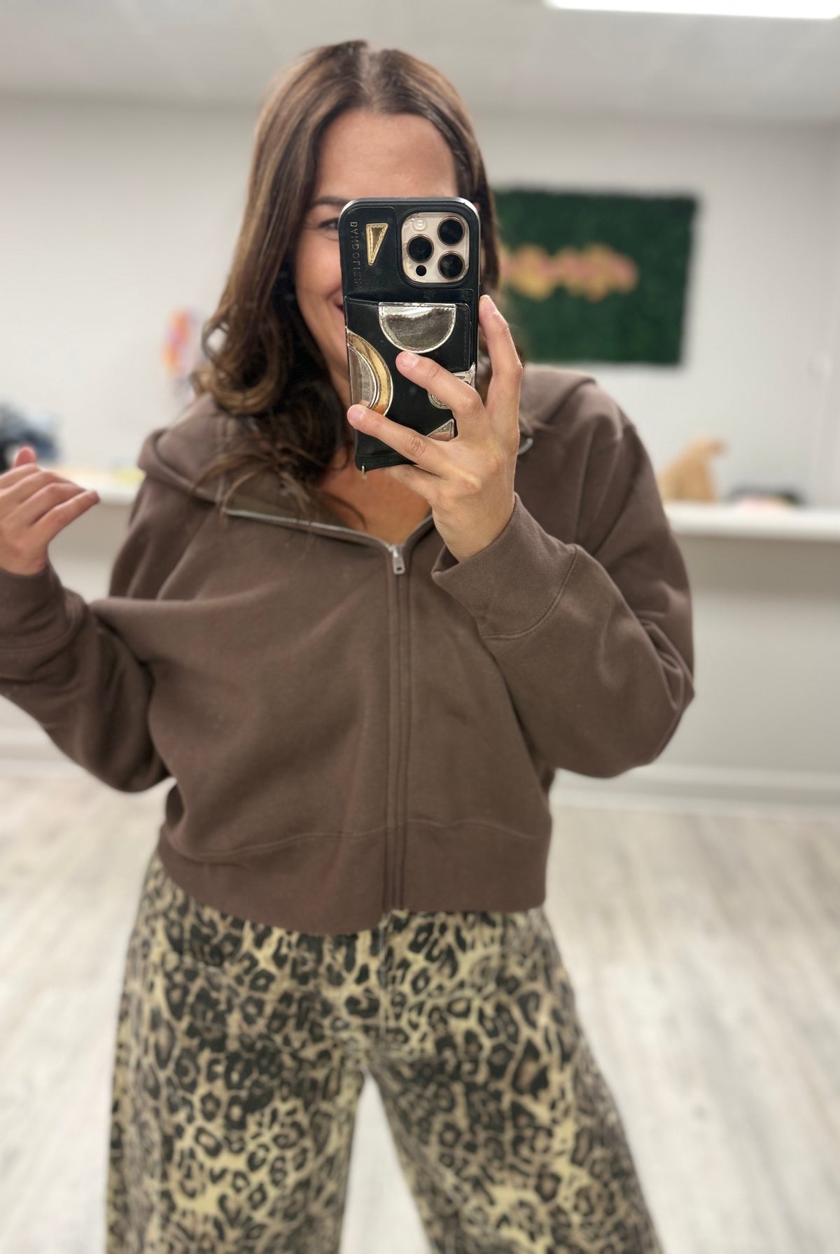 Boho Girlies Must Have Fleece Full Zip Hoodie-200 JACKETS/SHACKETS-Lane 7-Heathered Boho Boutique, Women's Fashion and Accessories in Palmetto, FL