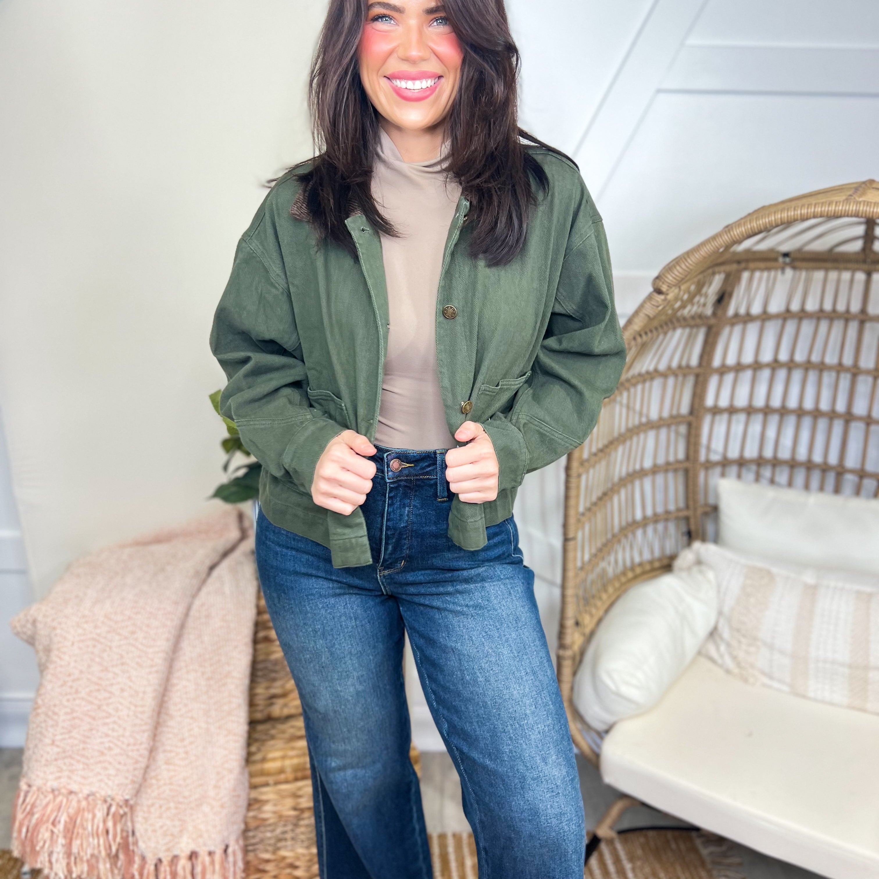 Your Favorite Girl Jacket-200 JACKETS/SHACKETS-BIBI-Heathered Boho Boutique, Women's Fashion and Accessories in Palmetto, FL