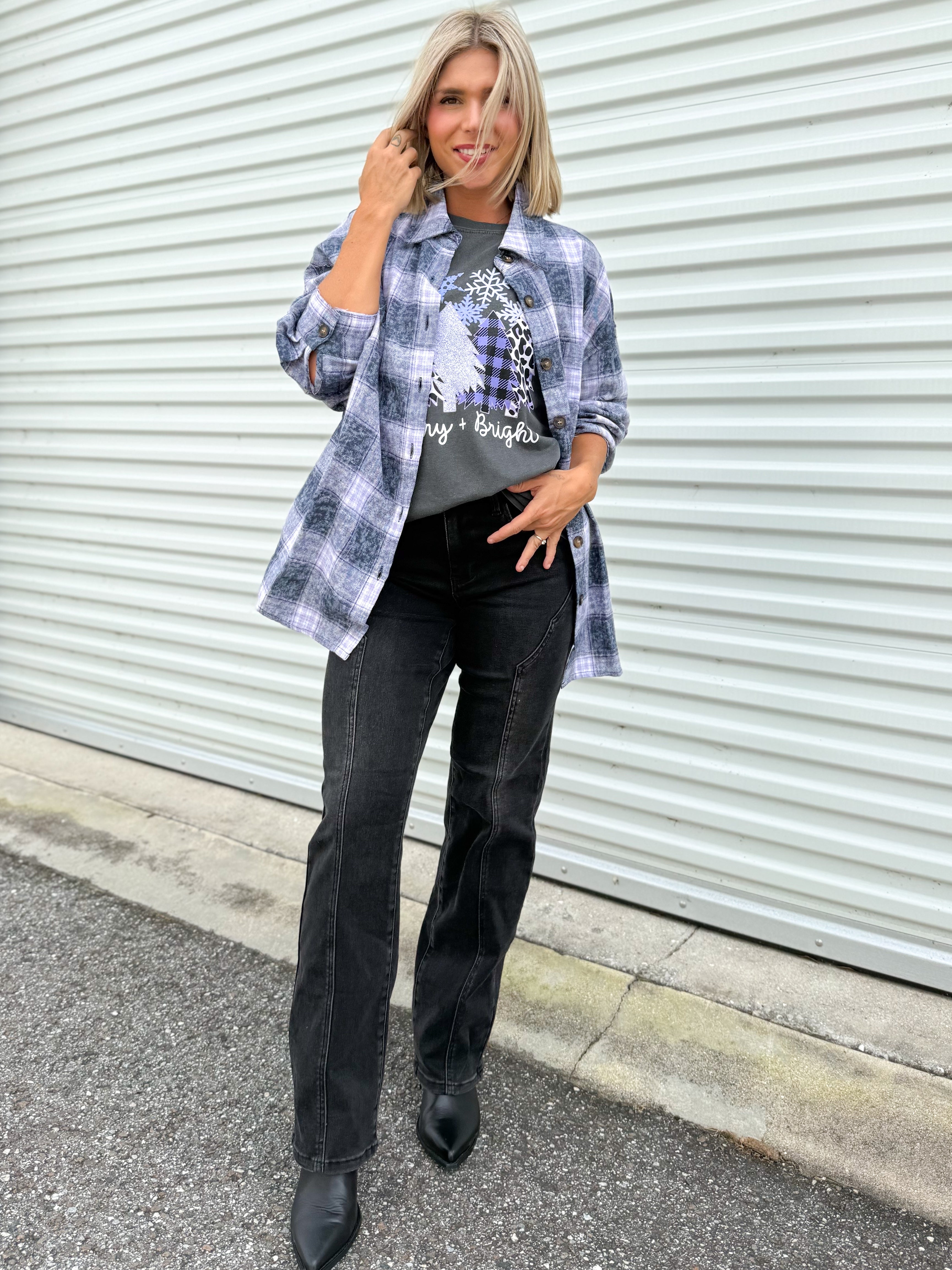 Miles Away Long Sleeve Top-120 LONG SLEEVE TOPS-AKAIV-Heathered Boho Boutique, Women's Fashion and Accessories in Palmetto, FL