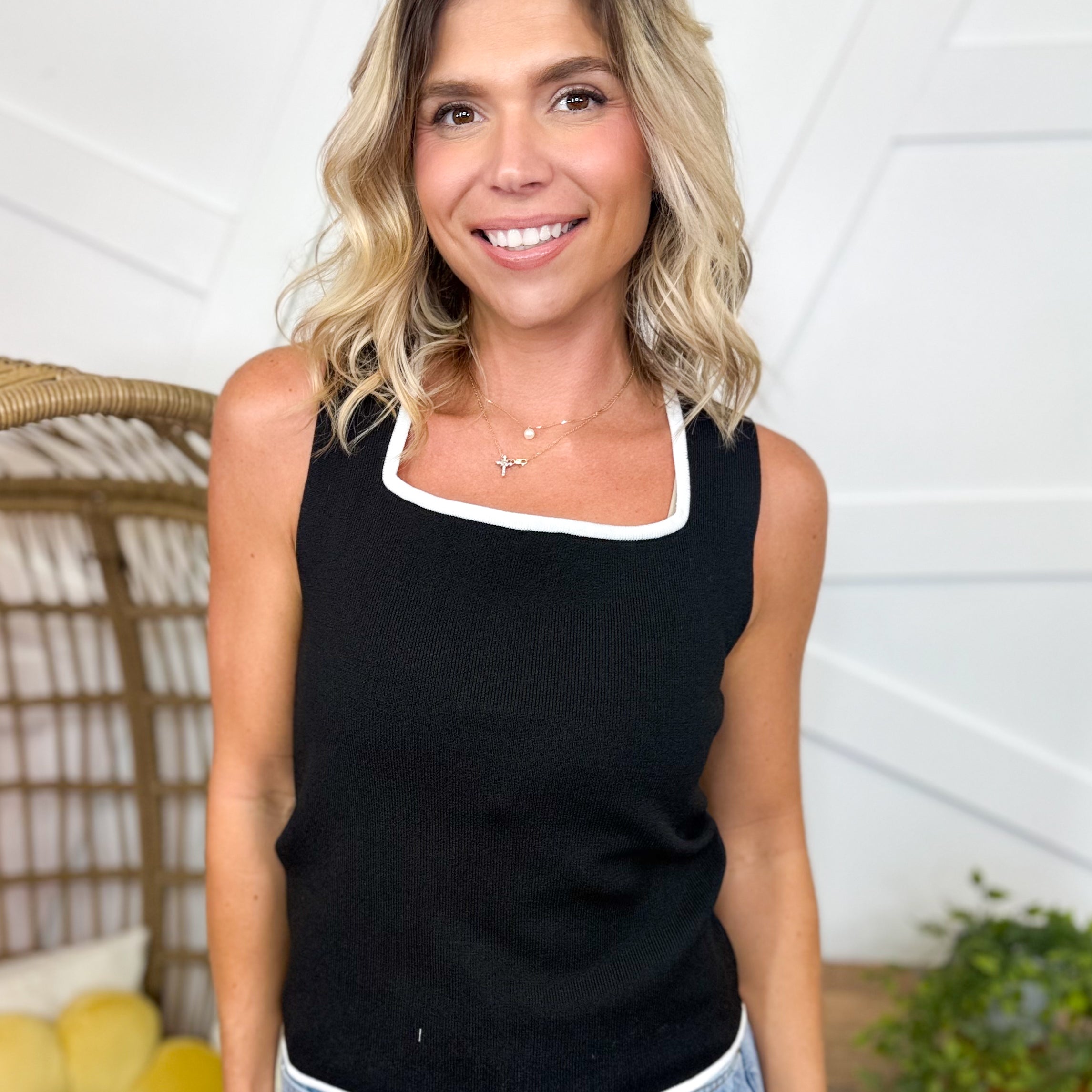 The Elevated Edge Tank-100 TANK/CROP TOPS-WHITE BIRCH-Heathered Boho Boutique, Women's Fashion and Accessories in Palmetto, FL