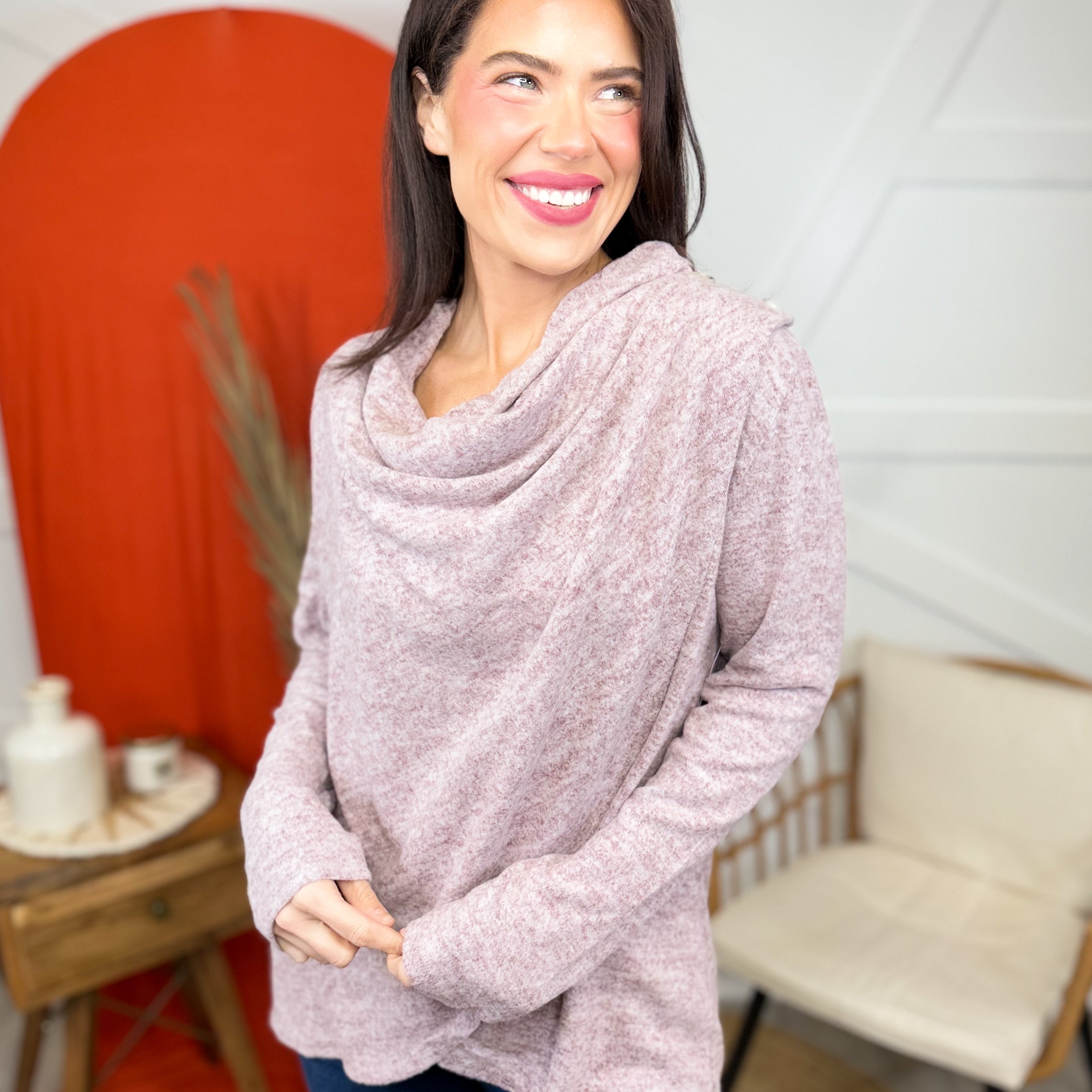 Journey Long Sleeve Top-120 LONG SLEEVE TOPS-DEAR SCARLETT-Heathered Boho Boutique, Women's Fashion and Accessories in Palmetto, FL