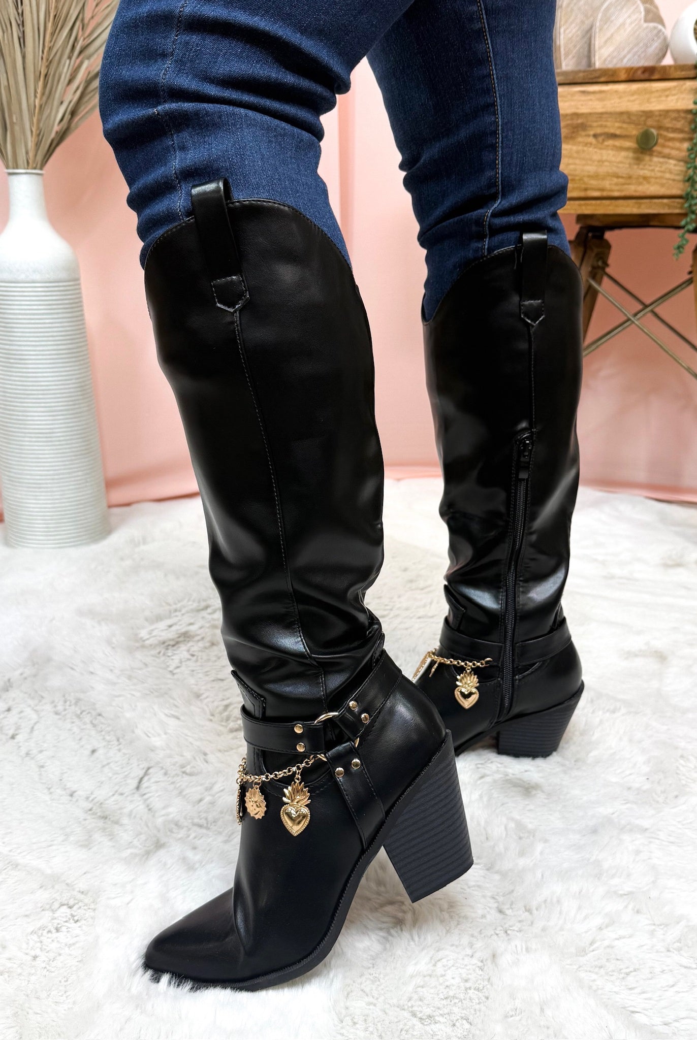 Cool Girl Boots - Black-350 SHOES-Top Guy-Heathered Boho Boutique, Women's Fashion and Accessories in Palmetto, FL