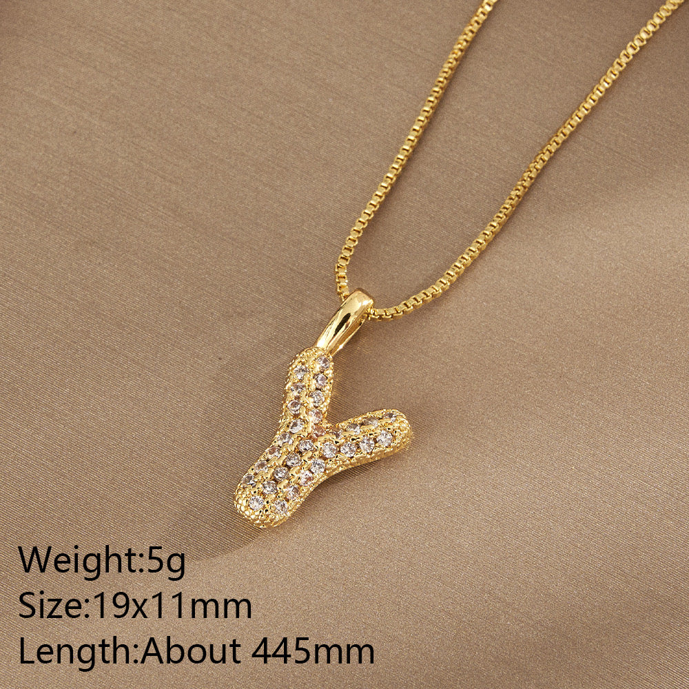 All About YOU Initial Necklace-310 JEWELRY-NIHAO JEWELRY-Heathered Boho Boutique, Women's Fashion and Accessories in Palmetto, FL