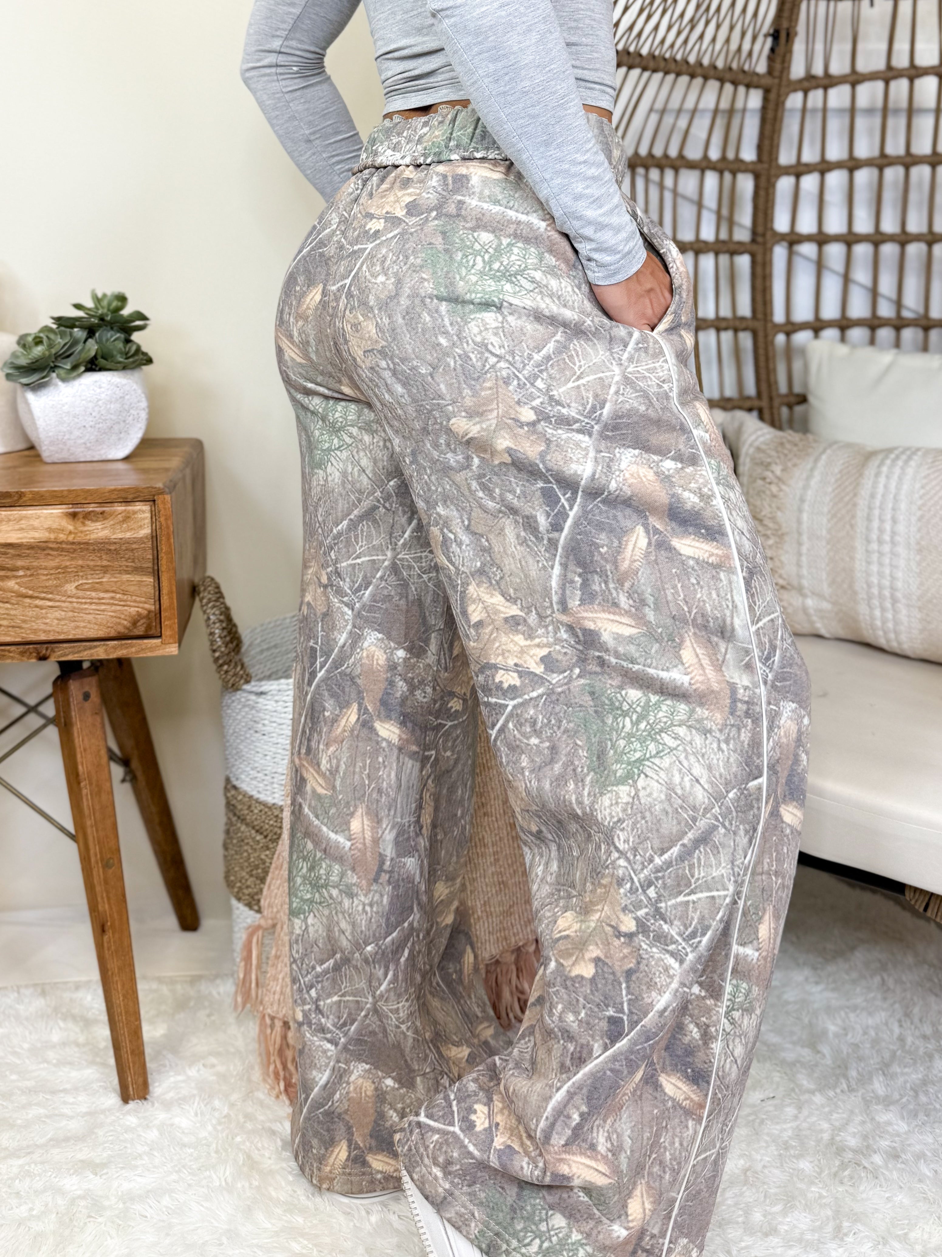 RESTOCK: Drift Away Wide Leg Joggers-150 PANTS-Blakeley-Heathered Boho Boutique, Women's Fashion and Accessories in Palmetto, FL