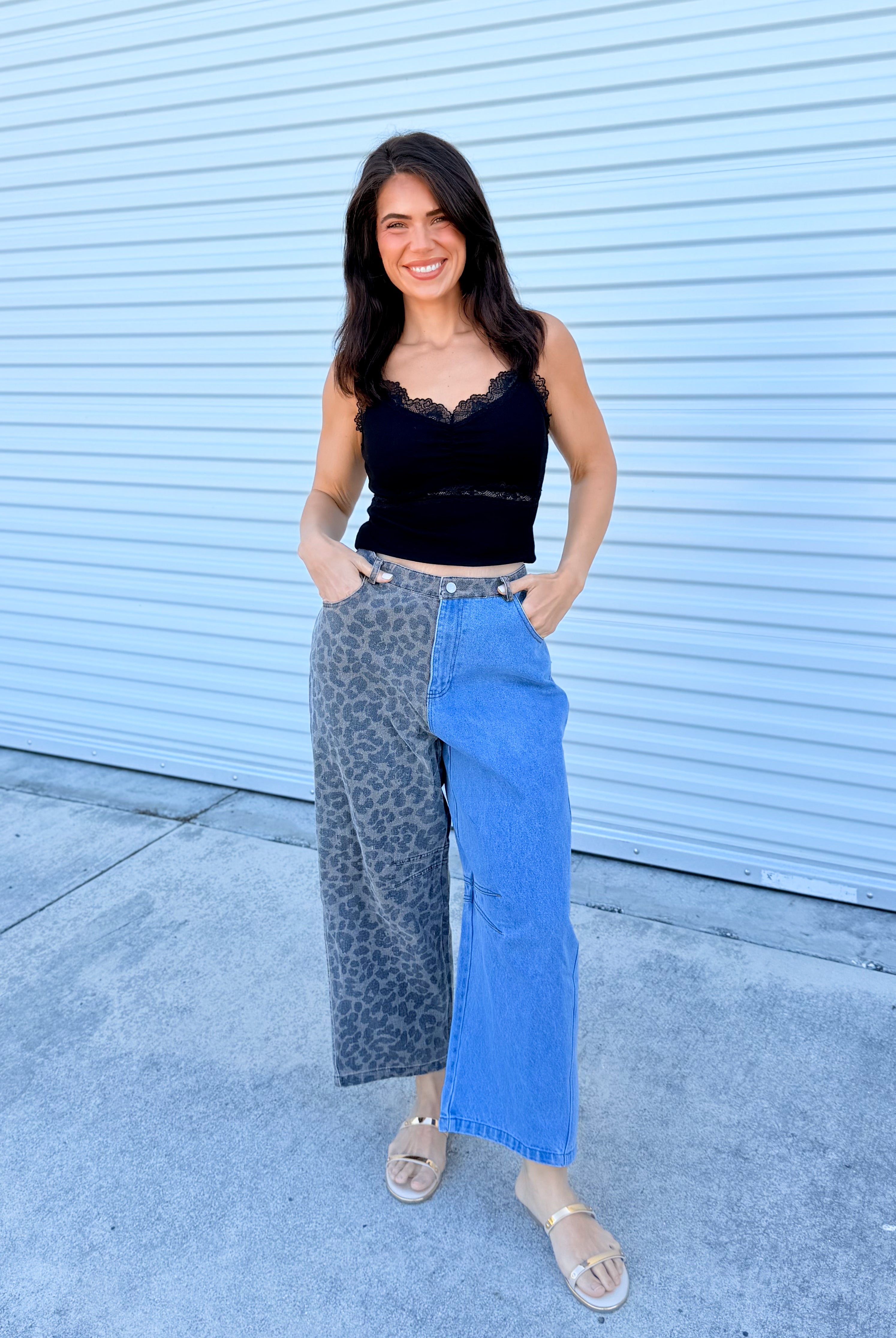 Two Tone Energy Jeans-190 Jeans-SEW IN LOVE-Heathered Boho Boutique, Women's Fashion and Accessories in Palmetto, FL