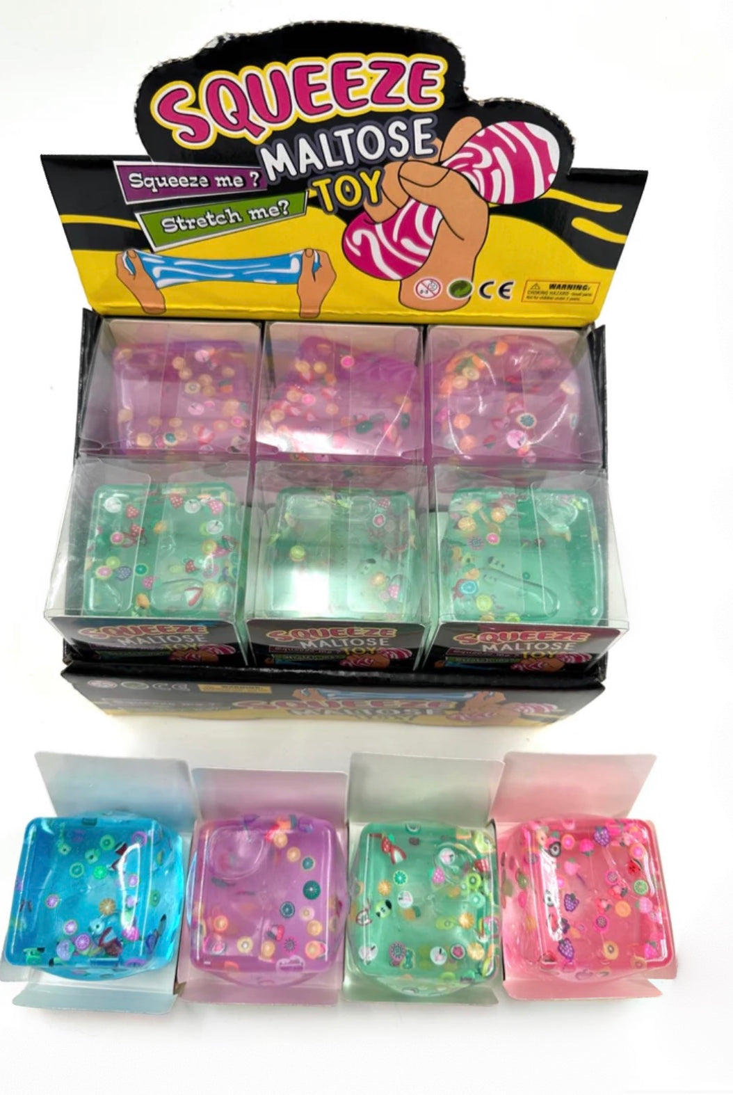 Confetti Cube Squishy-340 Other Accessories-Youngsga-Heathered Boho Boutique, Women's Fashion and Accessories in Palmetto, FL