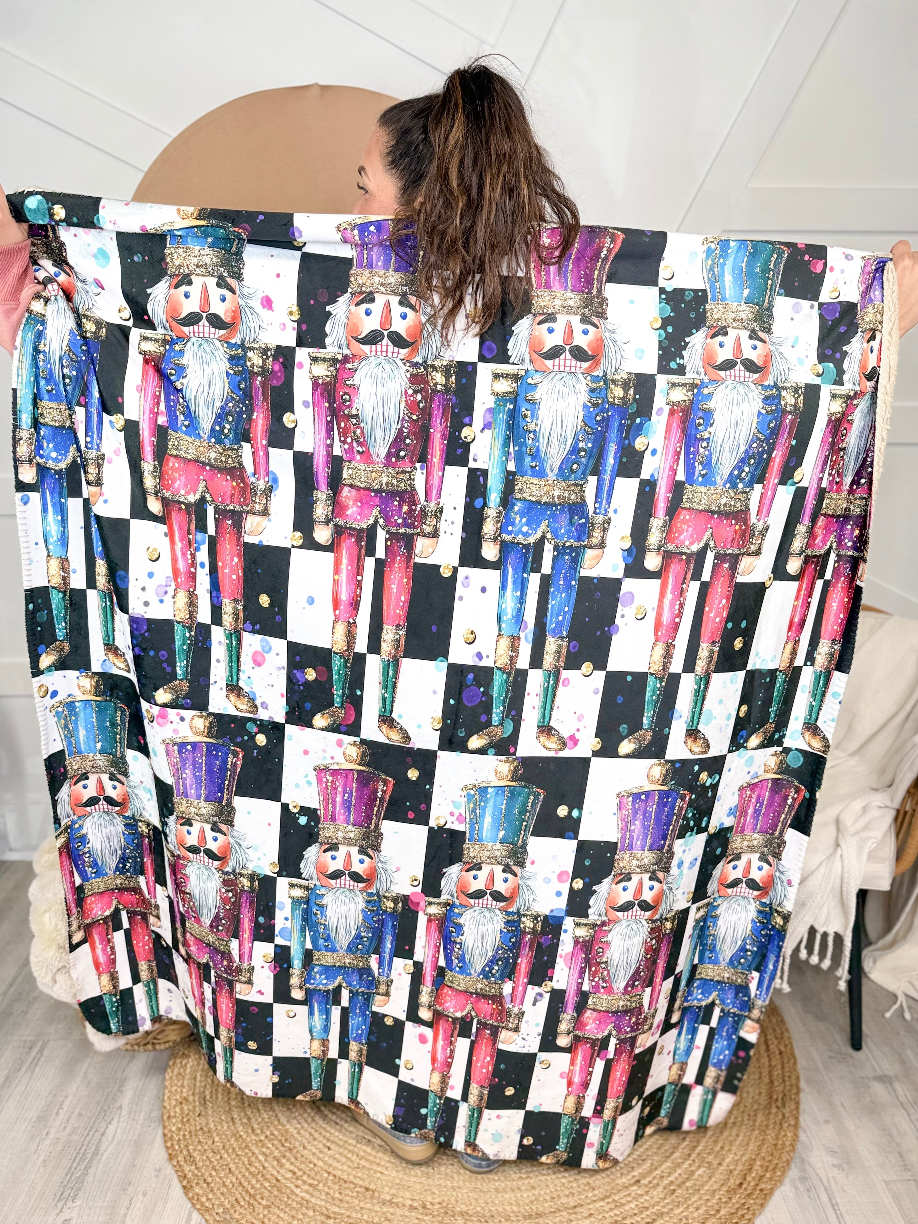 Nutcracker Remix Cloud Luxe Blanket-340 Other Accessories-Heathered Boho-Heathered Boho Boutique, Women's Fashion and Accessories in Palmetto, FL