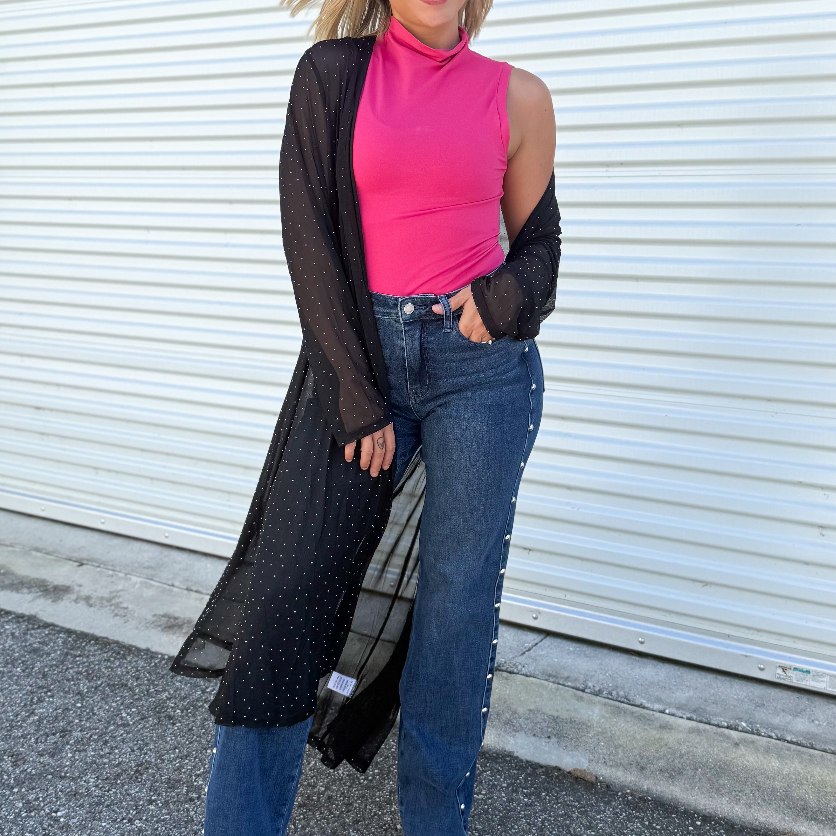 Brightening Duster Cardigan-220 Cardigans/ Kimonos-Origami Apparel-Heathered Boho Boutique, Women's Fashion and Accessories in Palmetto, FL