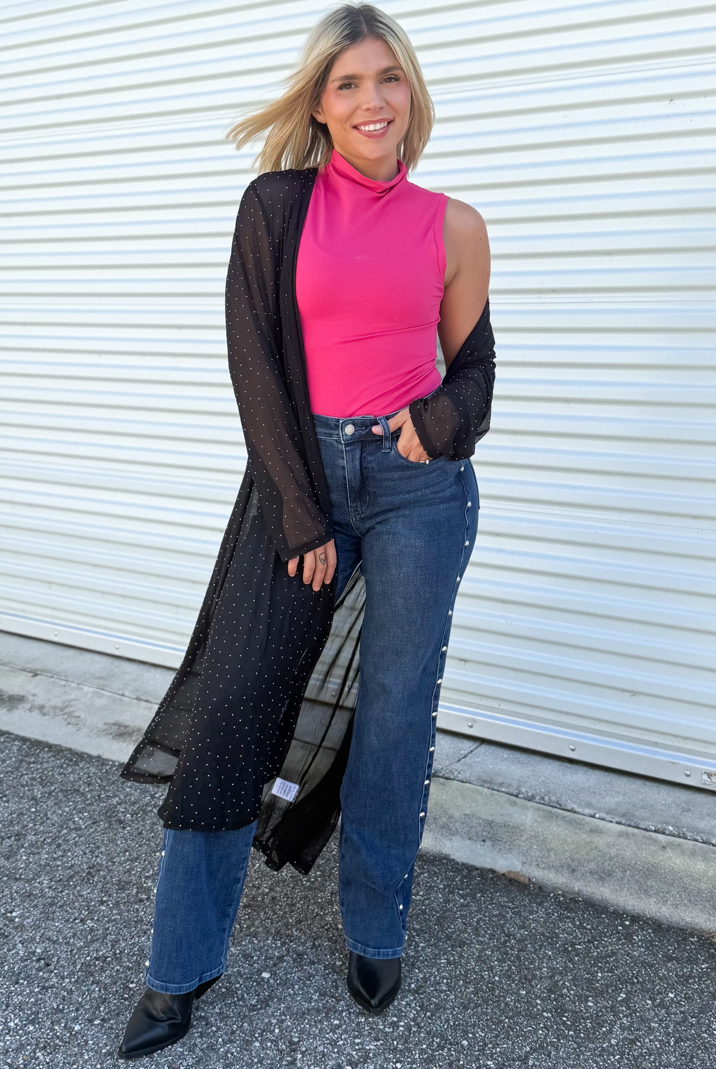 Brightening Duster Cardigan-220 Cardigans/ Kimonos-Origami Apparel-Heathered Boho Boutique, Women's Fashion and Accessories in Palmetto, FL