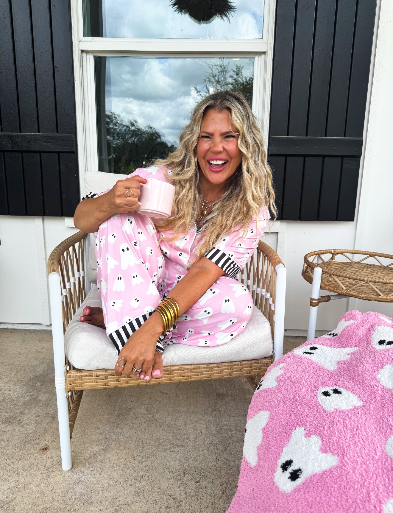 BOO- JEE Luxe PJ Set-140 BODYSUITS/INTIMATES-Blakeley-Heathered Boho Boutique, Women's Fashion and Accessories in Palmetto, FL