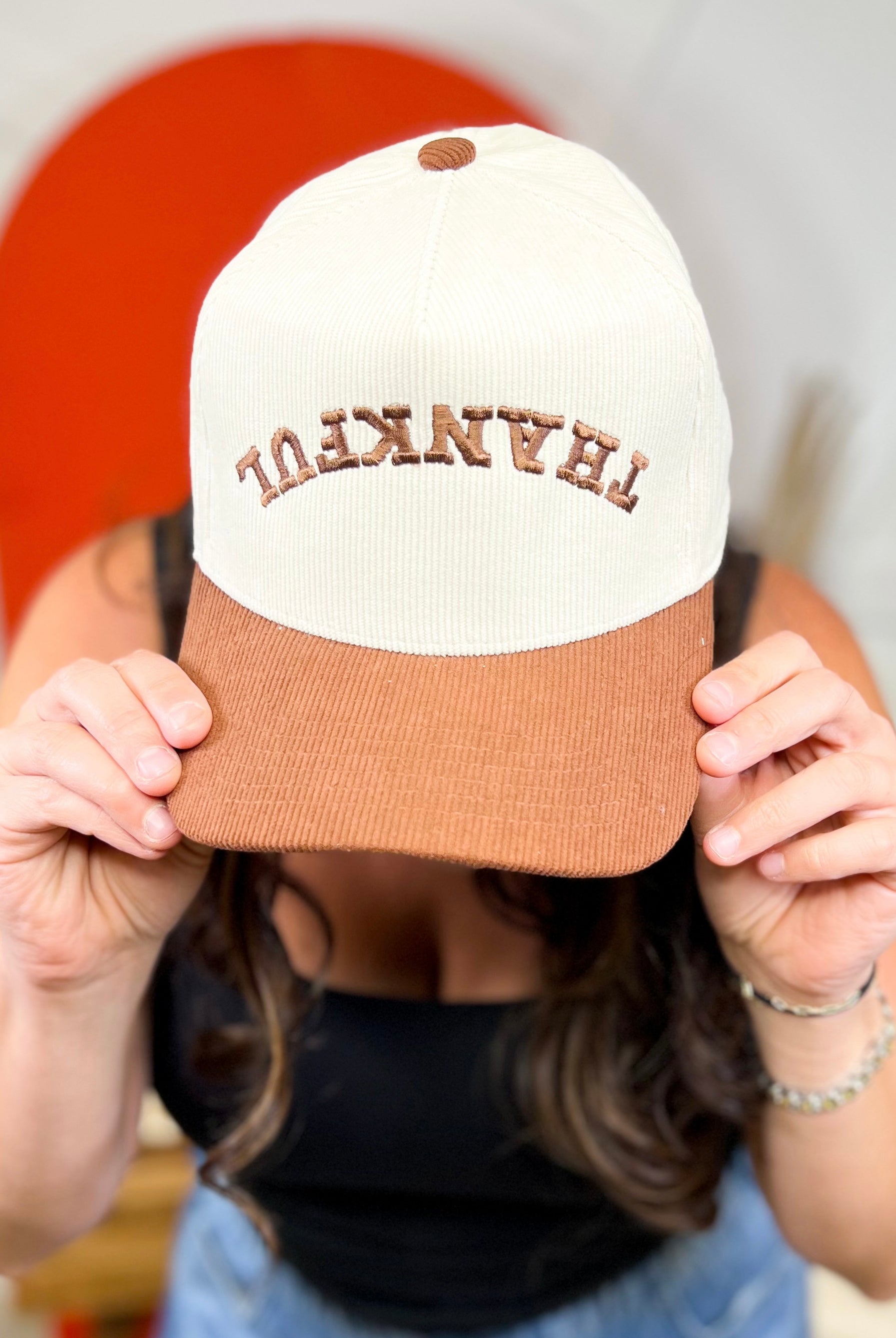 Thankful Corduroy Hat-330 Headwear-Poppy & Pine-Heathered Boho Boutique, Women's Fashion and Accessories in Palmetto, FL