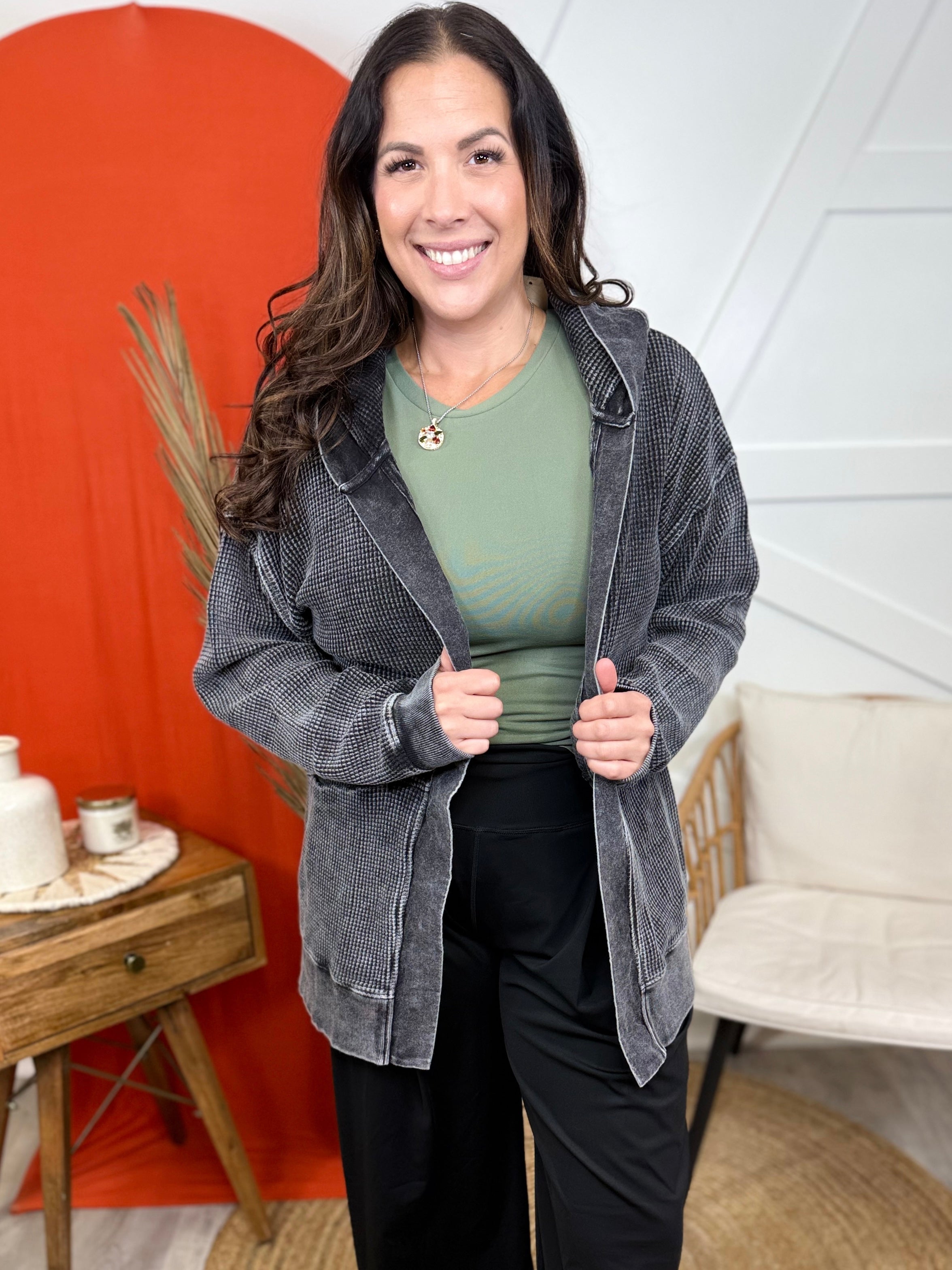 Feel Your Best Cardigan-220 Cardigans/ Kimonos-MONO B-Heathered Boho Boutique, Women's Fashion and Accessories in Palmetto, FL