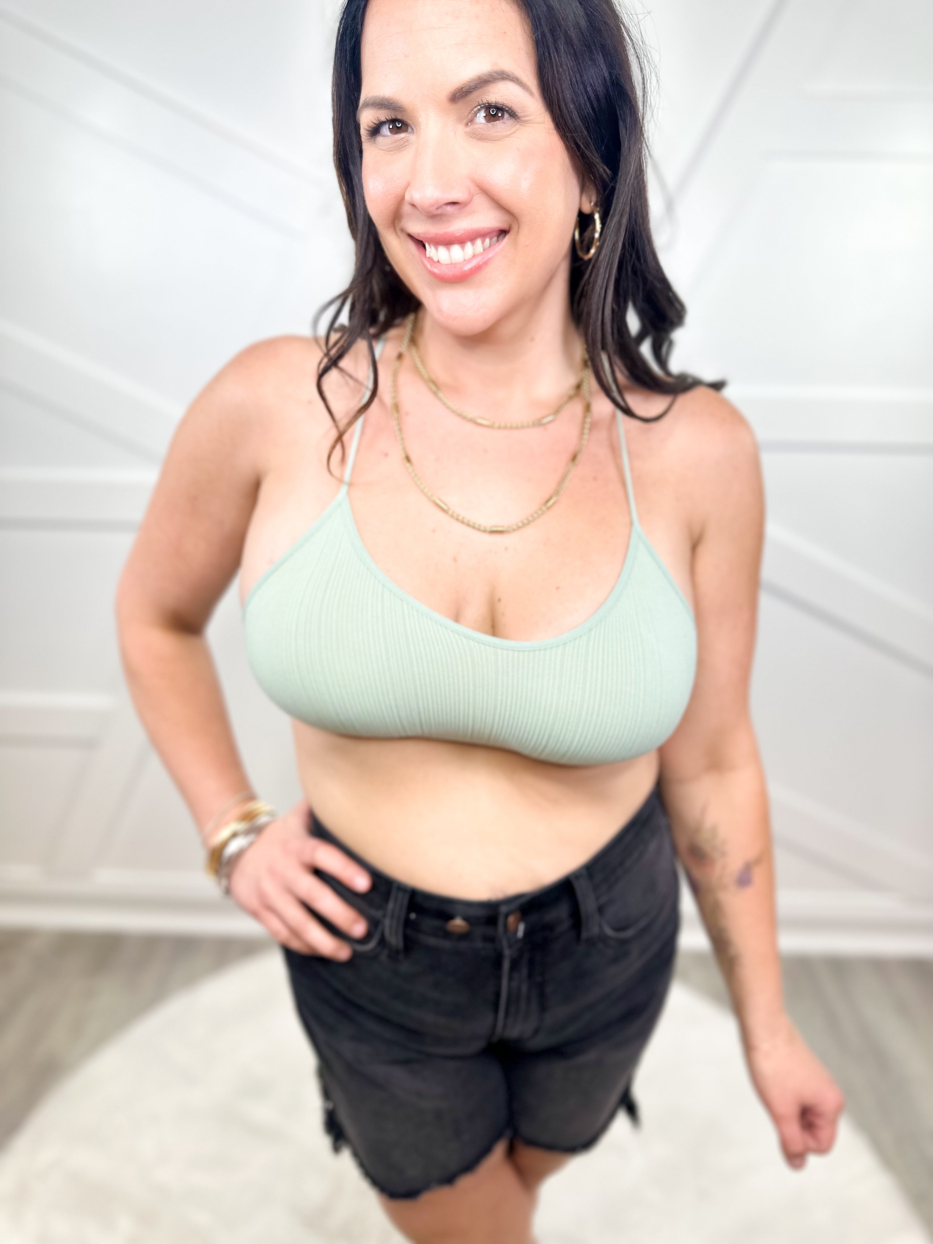 Tattoo Mesh Bralette-140 Body Suits/ Intimates-Leto-Heathered Boho Boutique, Women's Fashion and Accessories in Palmetto, FL