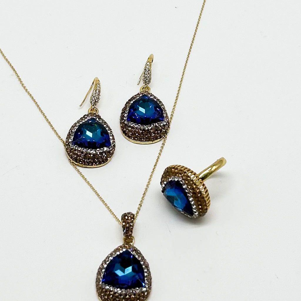 Classic Water Droplet Jewelry Set-310 Jewelry-NIHAO JEWELRY-Heathered Boho Boutique, Women's Fashion and Accessories in Palmetto, FL